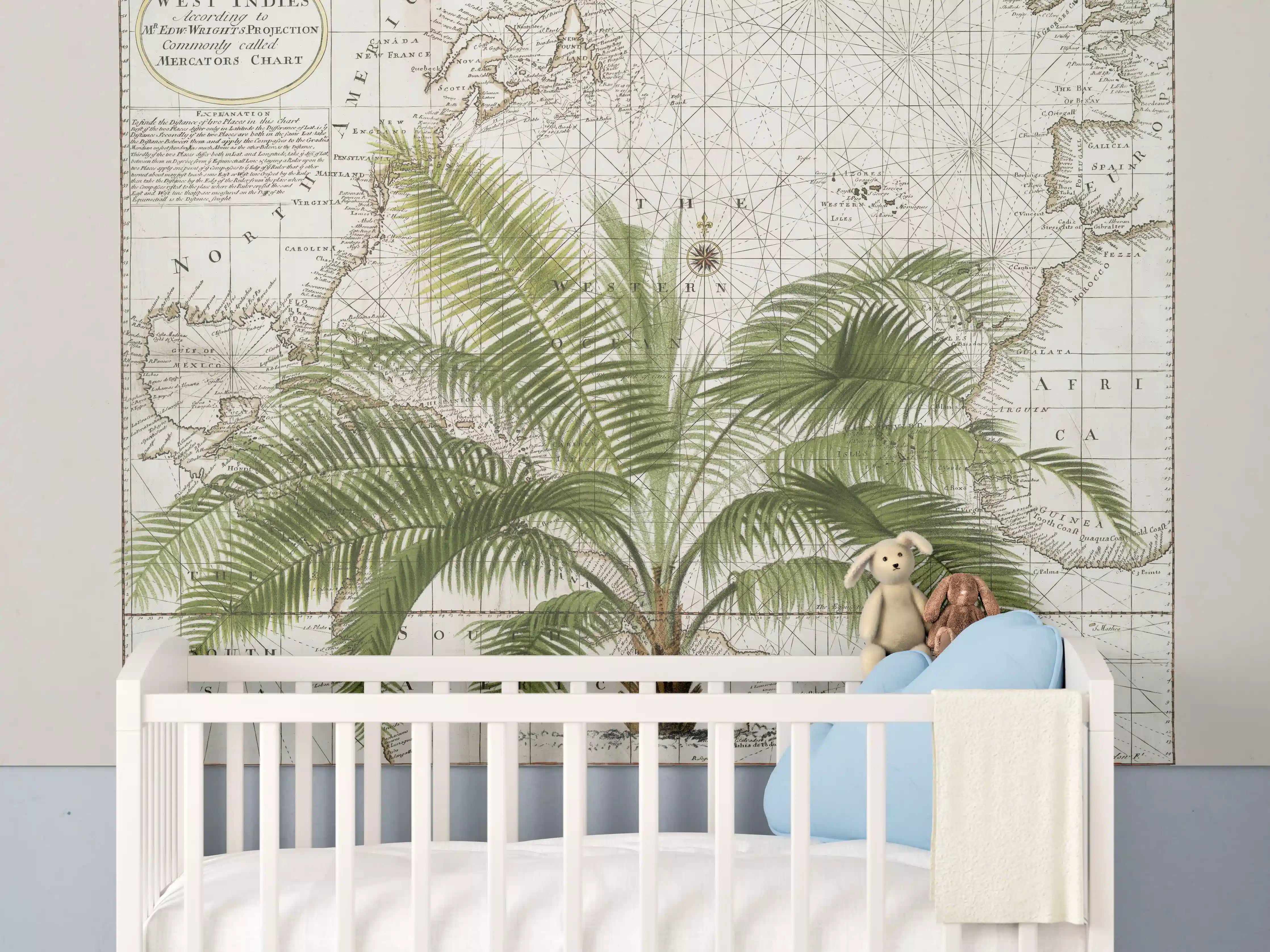 Babyzimmer Wandgestaltung - Tropical Empire No1