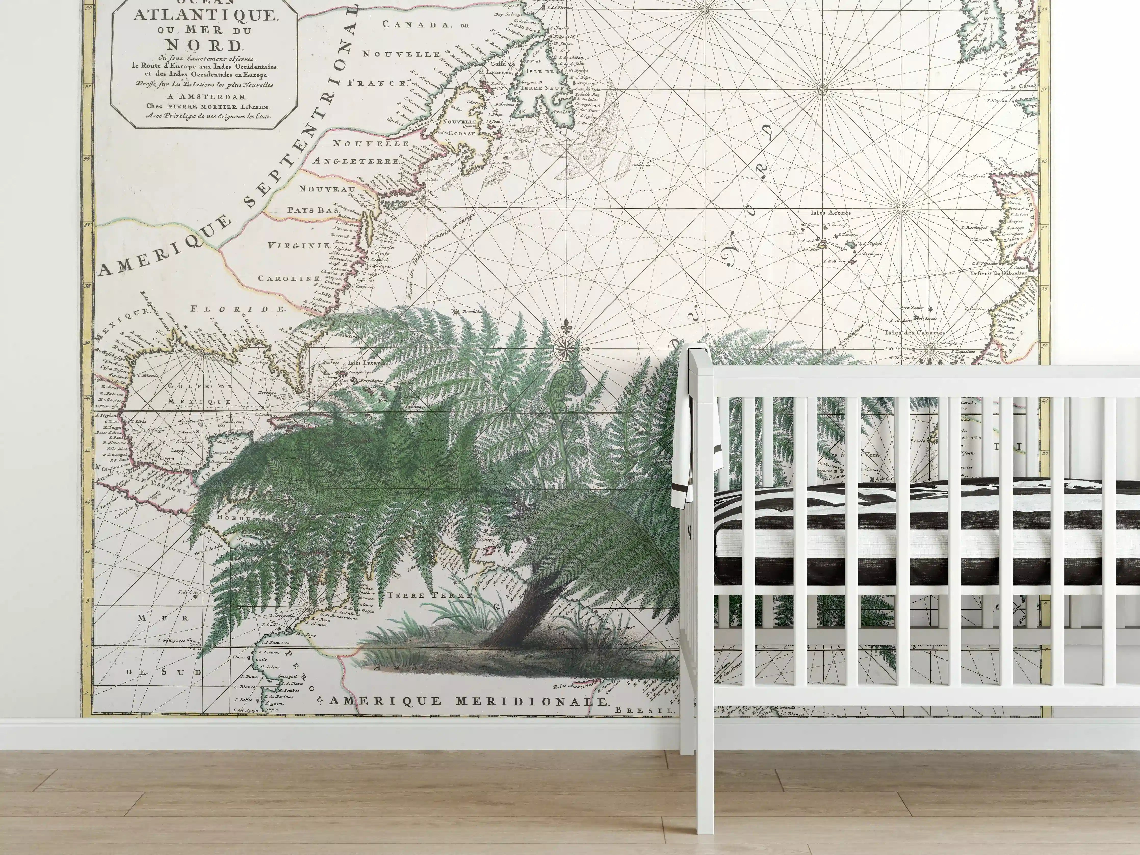 Babyzimmer Wandgestaltung - Tropical Empire No4