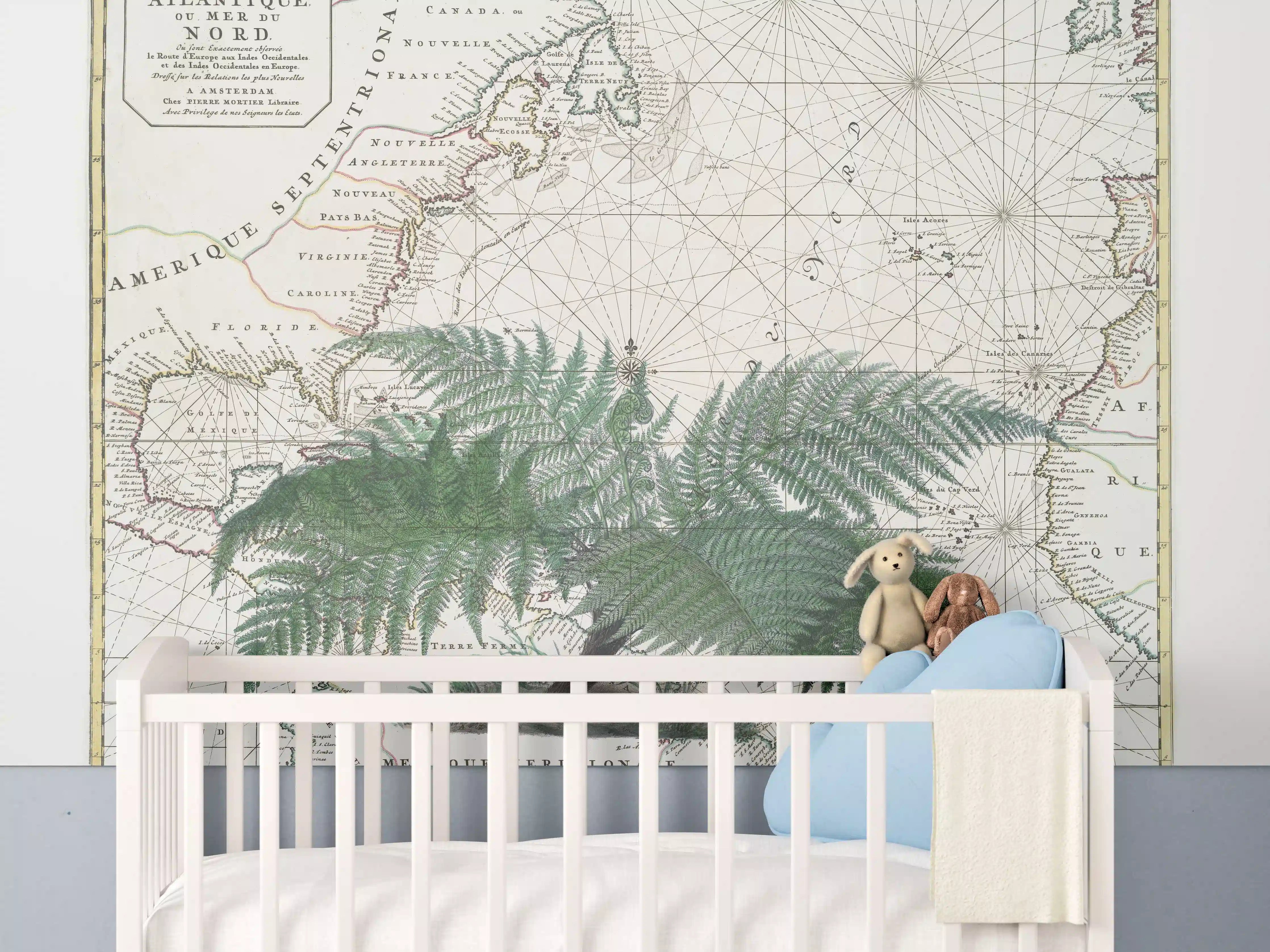 Babyzimmer Wandgestaltung - Tropical Empire No4