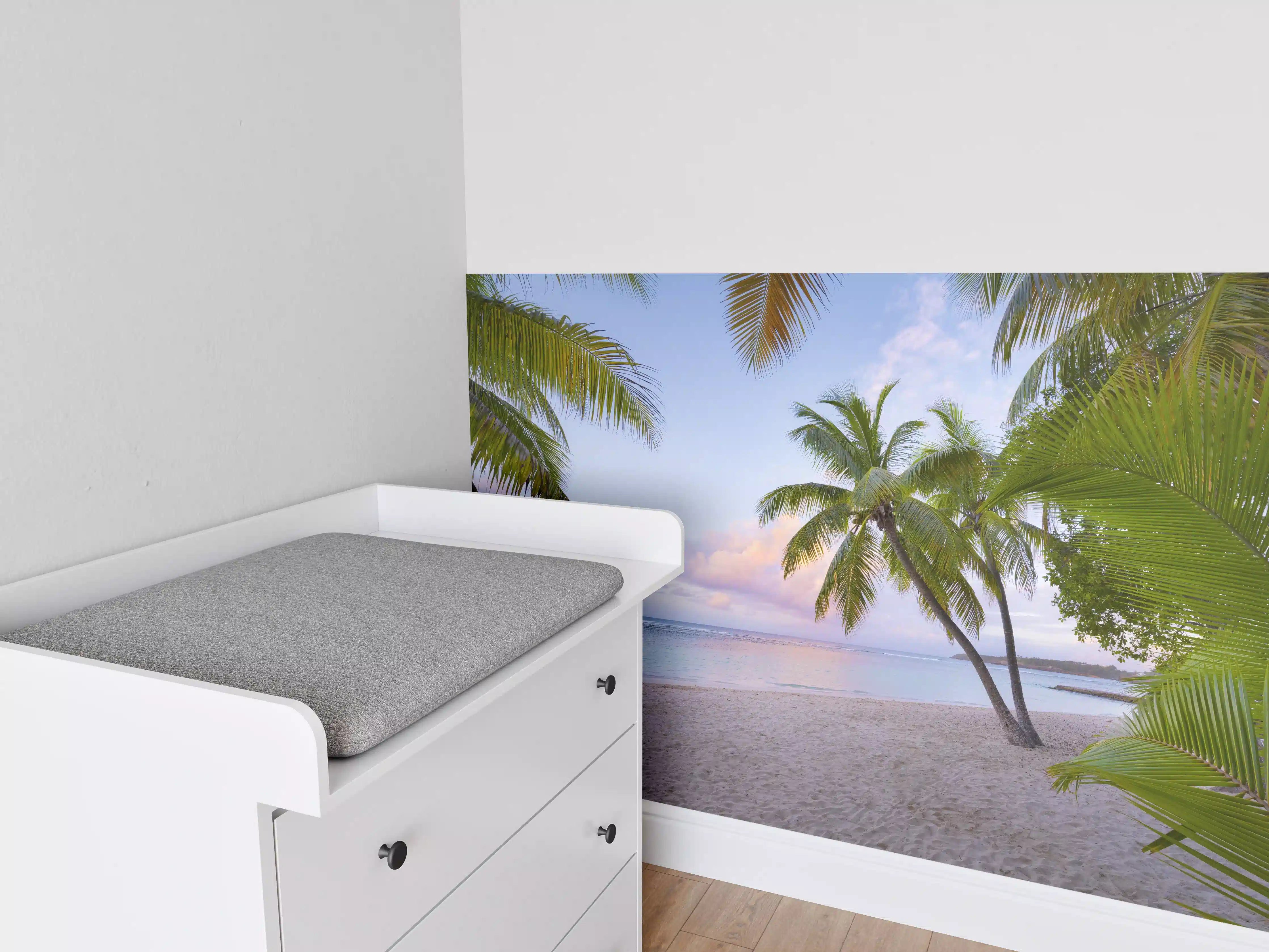 Babyzimmer Wandgestaltung - Tropischer Strand