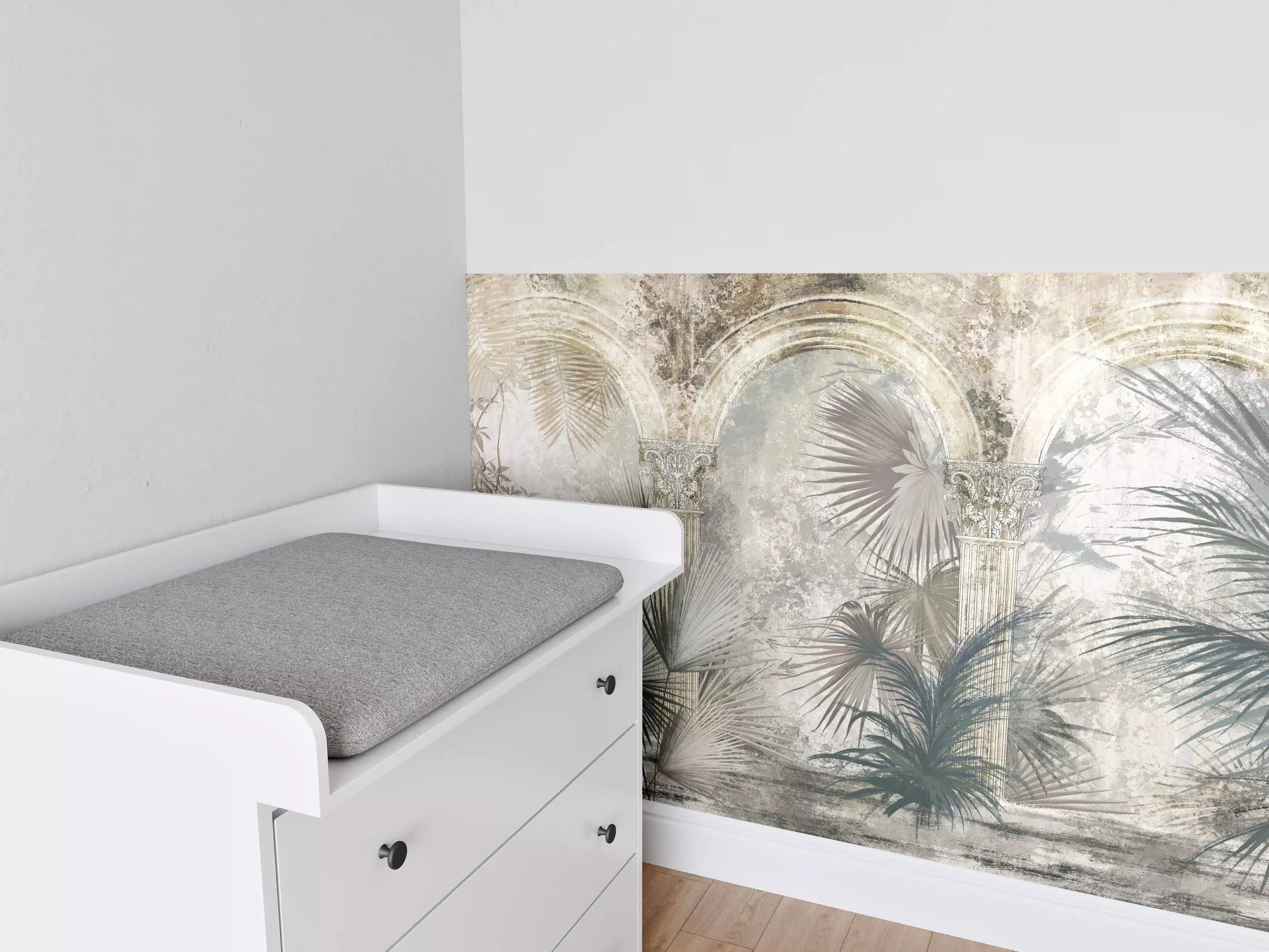 Babyzimmer Wandgestaltung - Tropischer Wald - Zeichnung