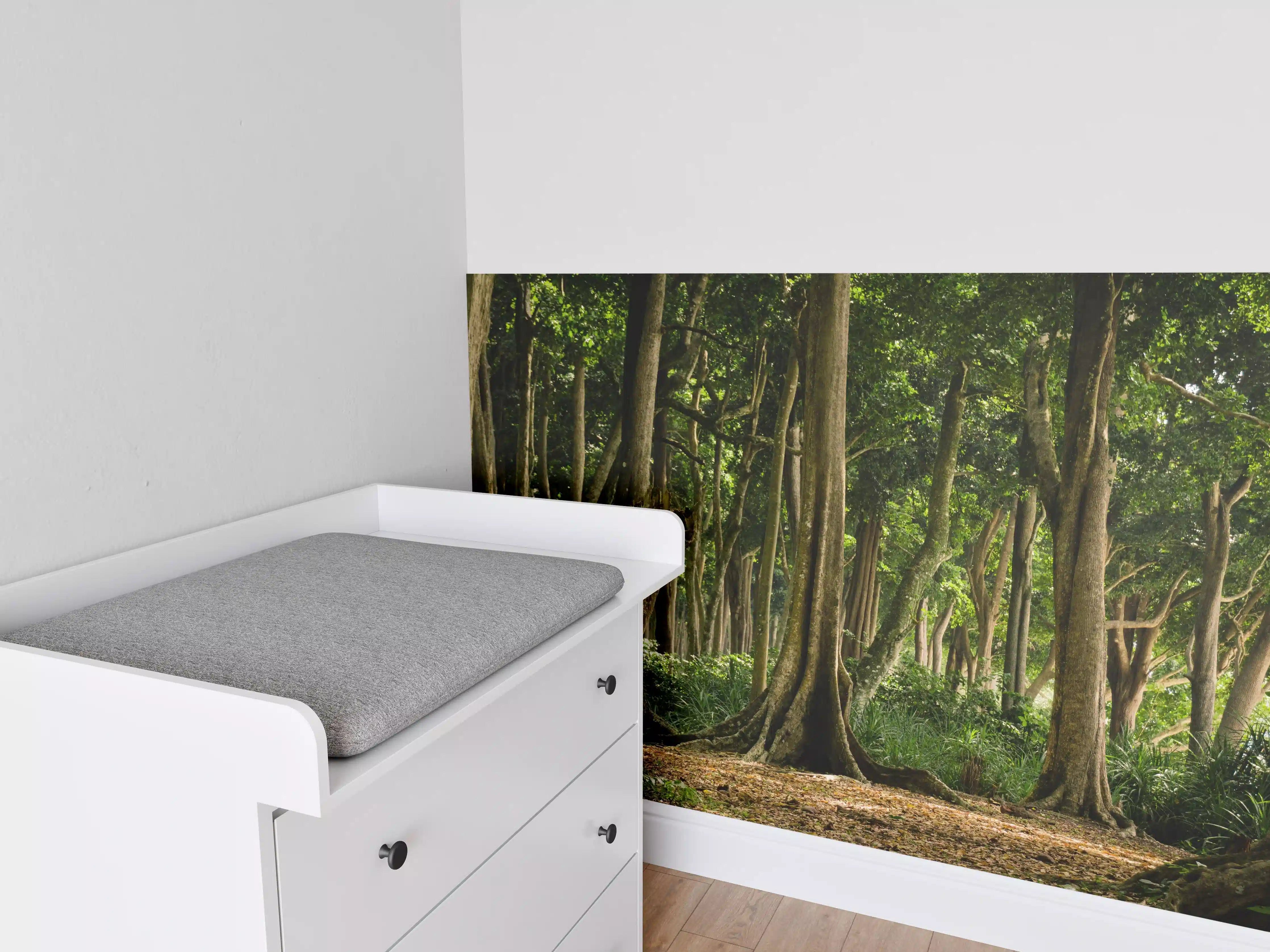 Babyzimmer Wandgestaltung - Tropischer Wald auf der Insel Havelock