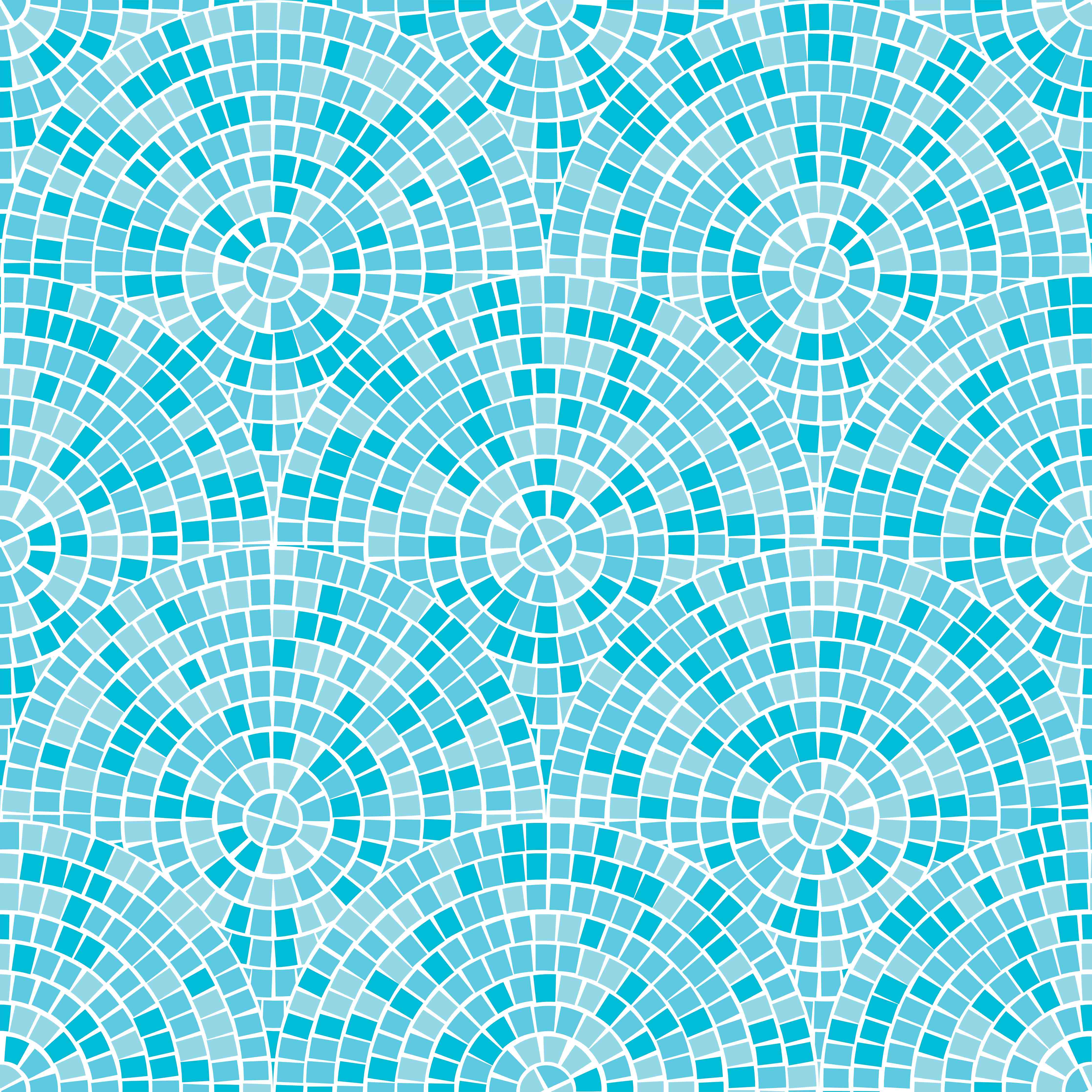 Babyzimmer Wandgestaltung-Türkis Mosaik Fliesen Muster