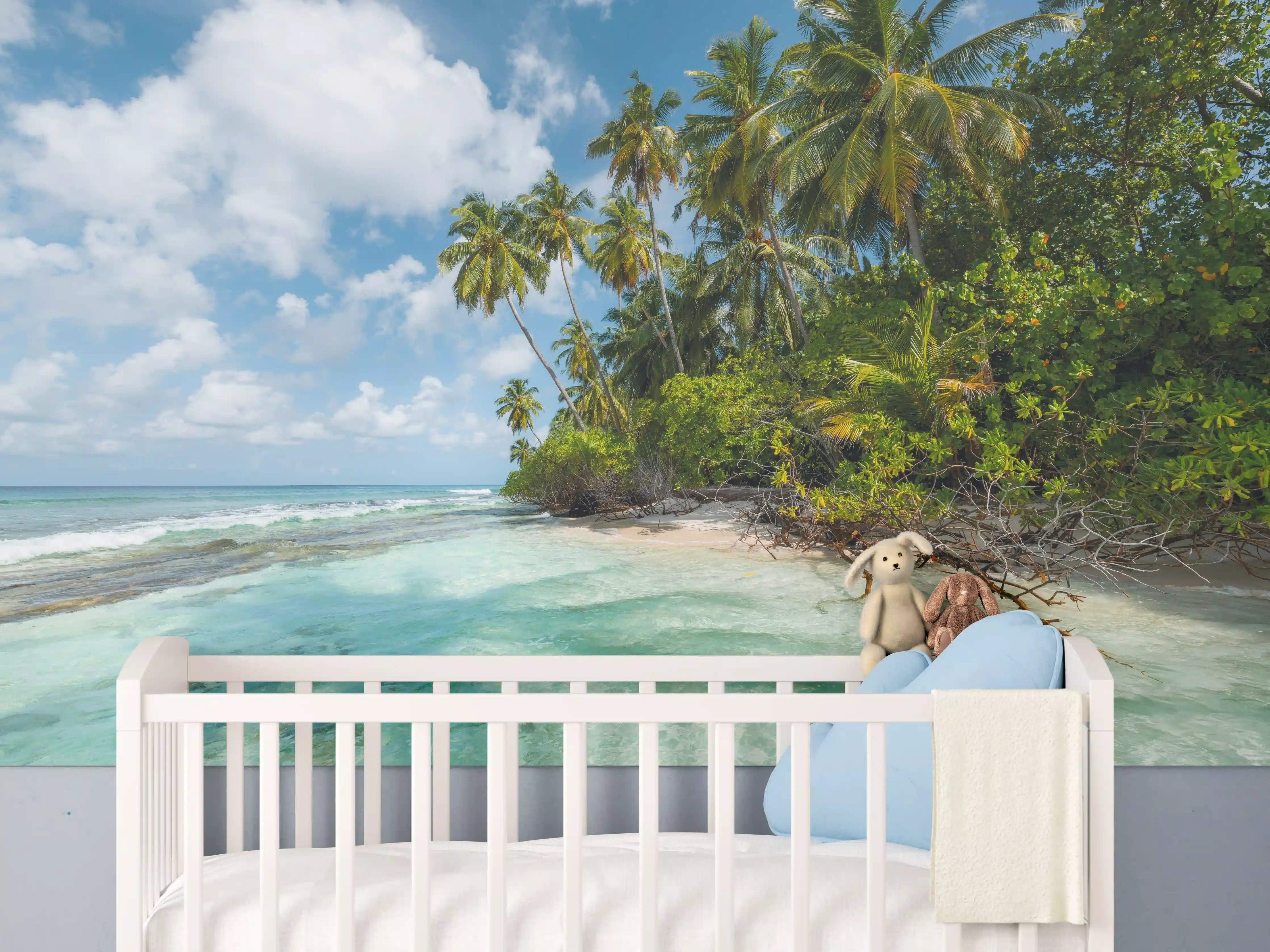 Babyzimmer Wandgestaltung - Turquoise Bay