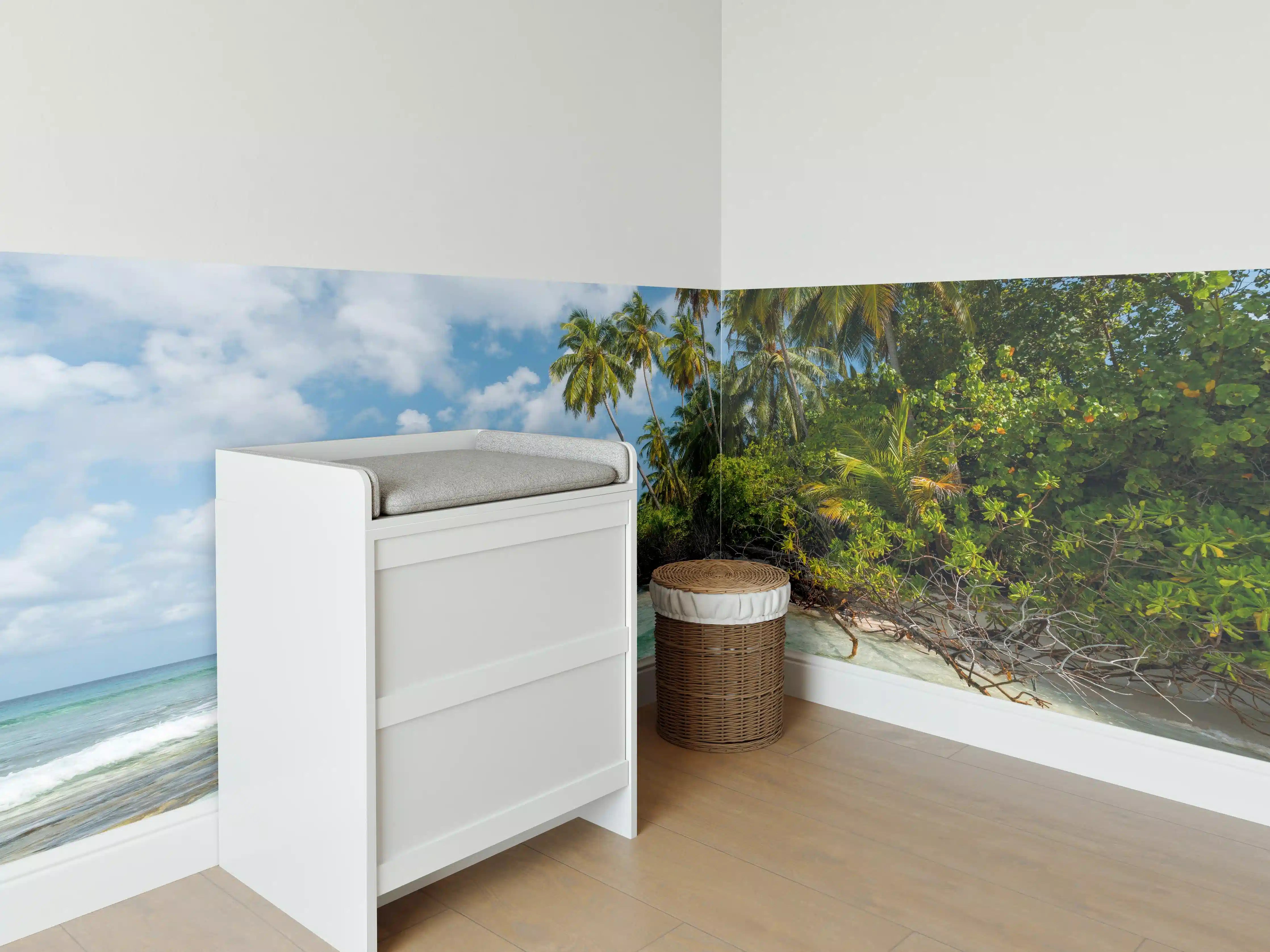 Babyzimmer Wandgestaltung - Turquoise Bay
