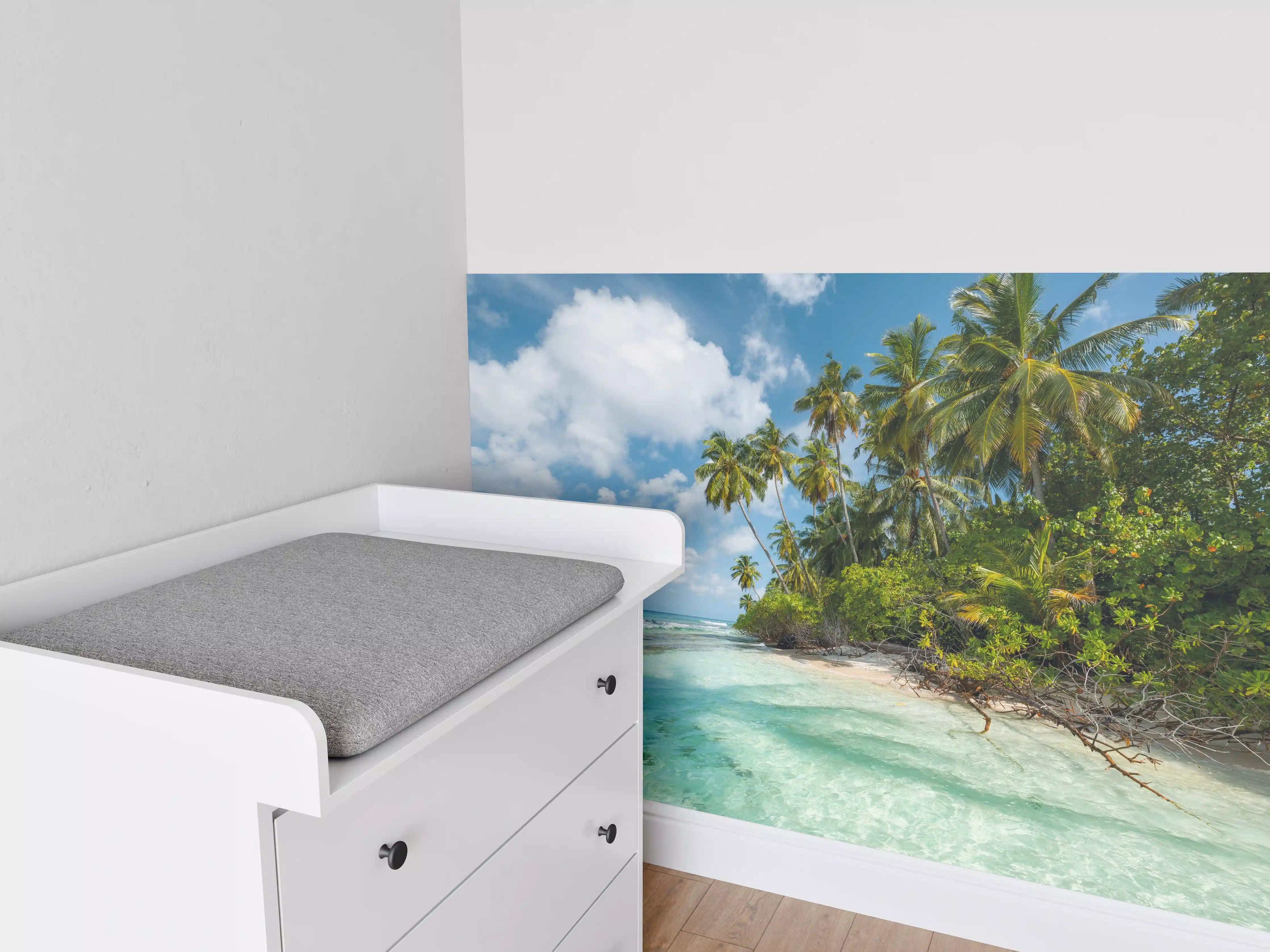 Babyzimmer Wandgestaltung - Turquoise Bay