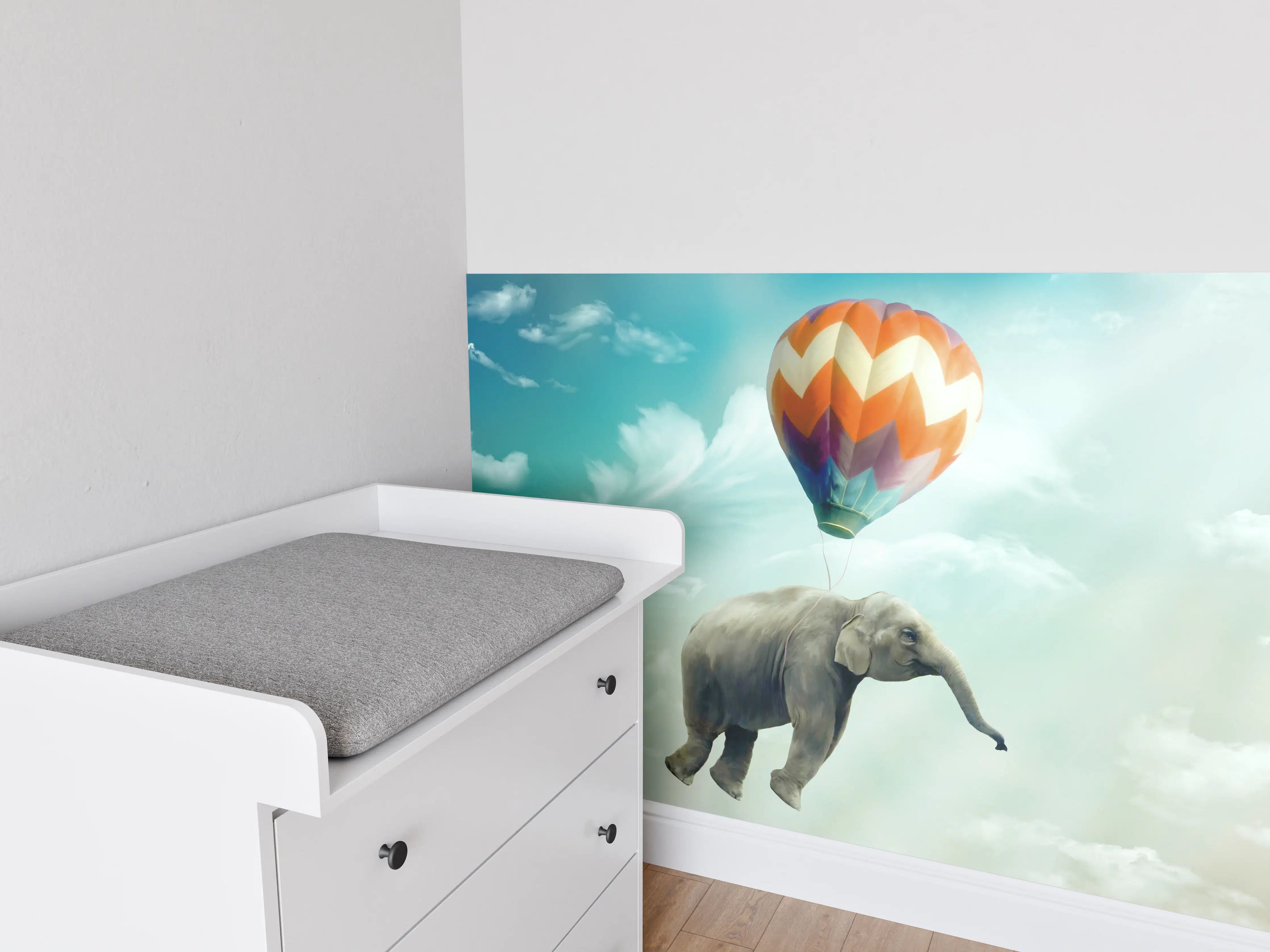 Babyzimmer Wandgestaltung - Unrealistische Darstellung 