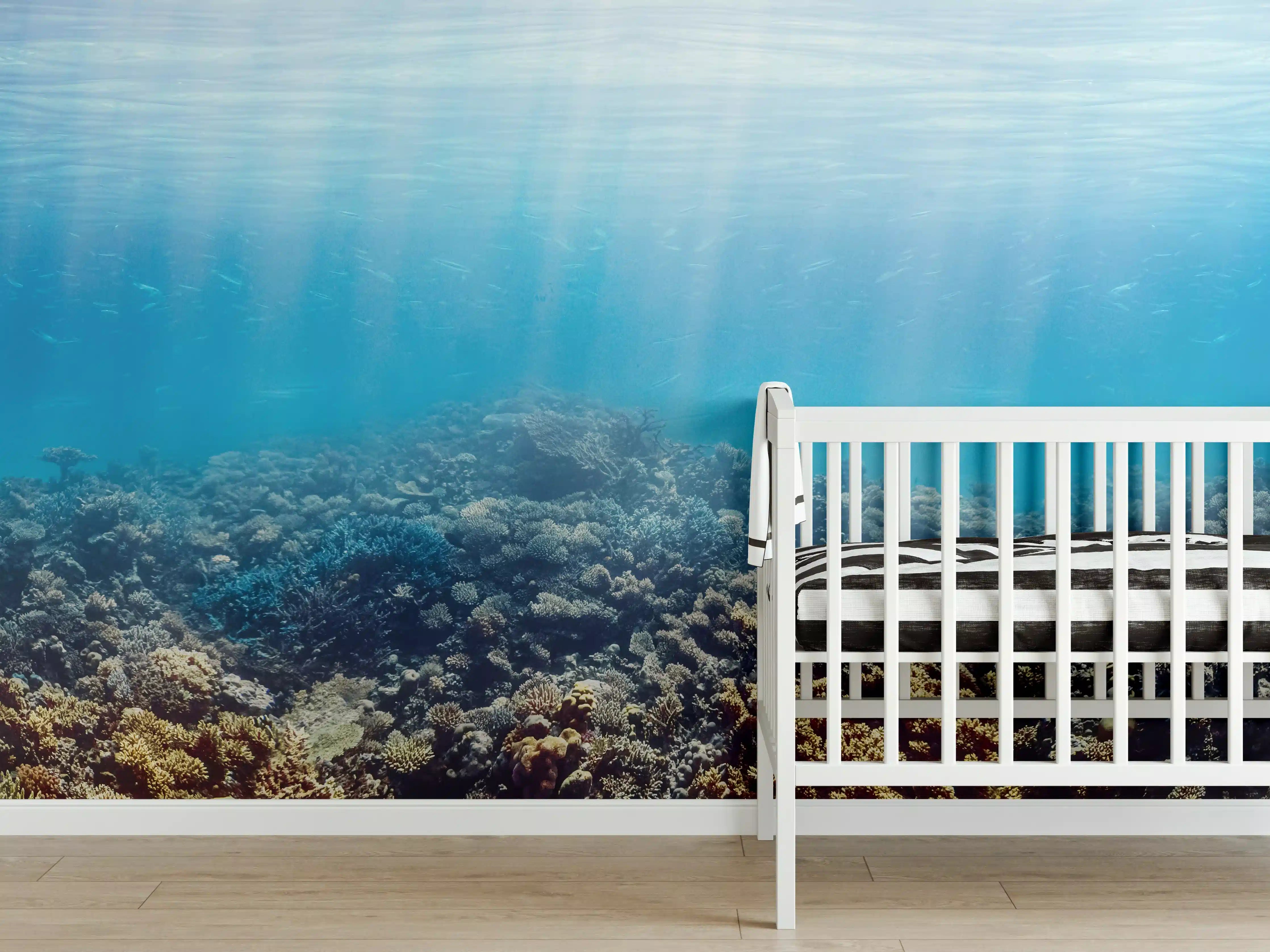 Babyzimmer Wandgestaltung - Unterwasser-Korallenriff im Roten Meer