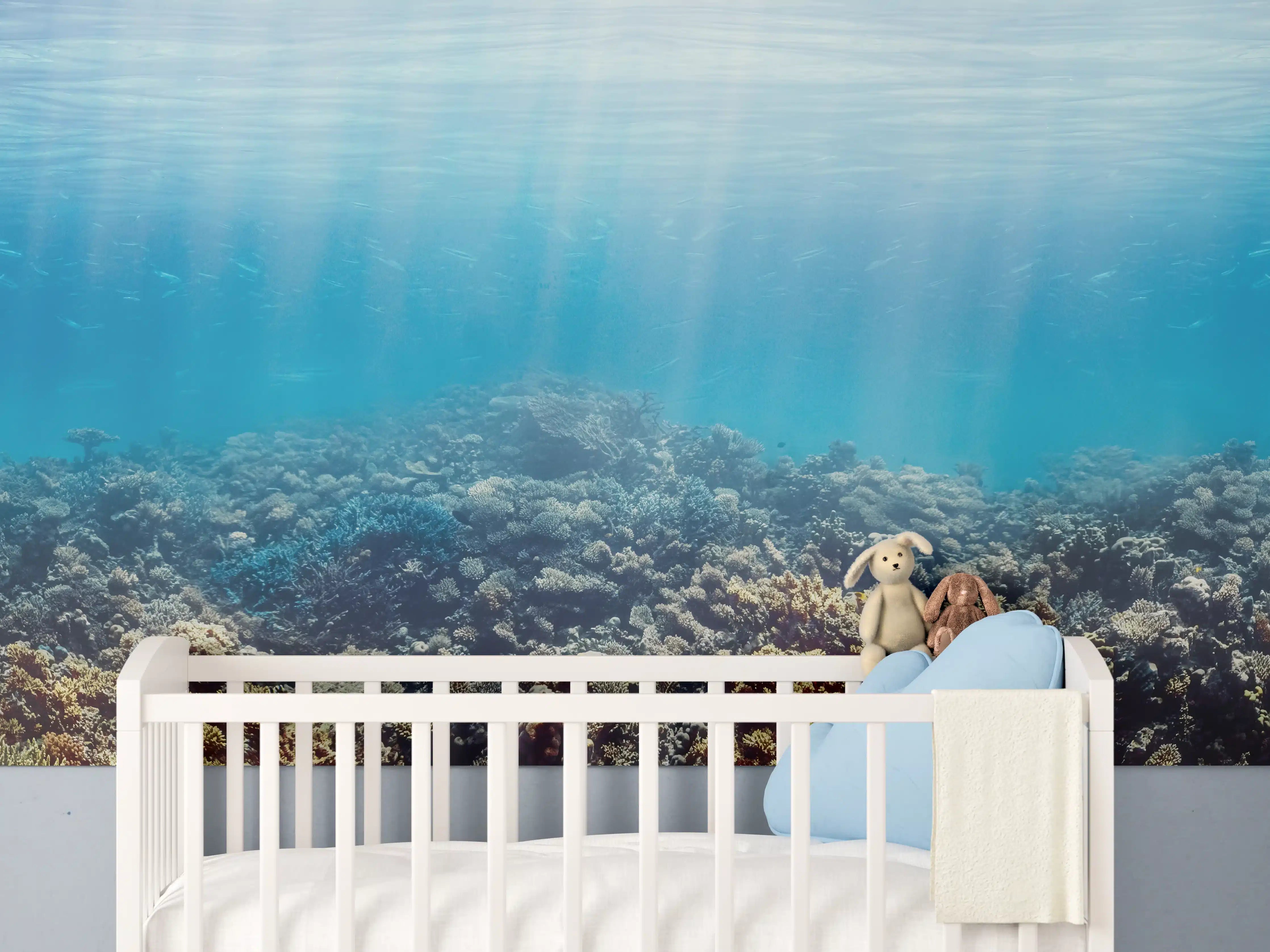 Babyzimmer Wandgestaltung - Unterwasser-Korallenriff im Roten Meer