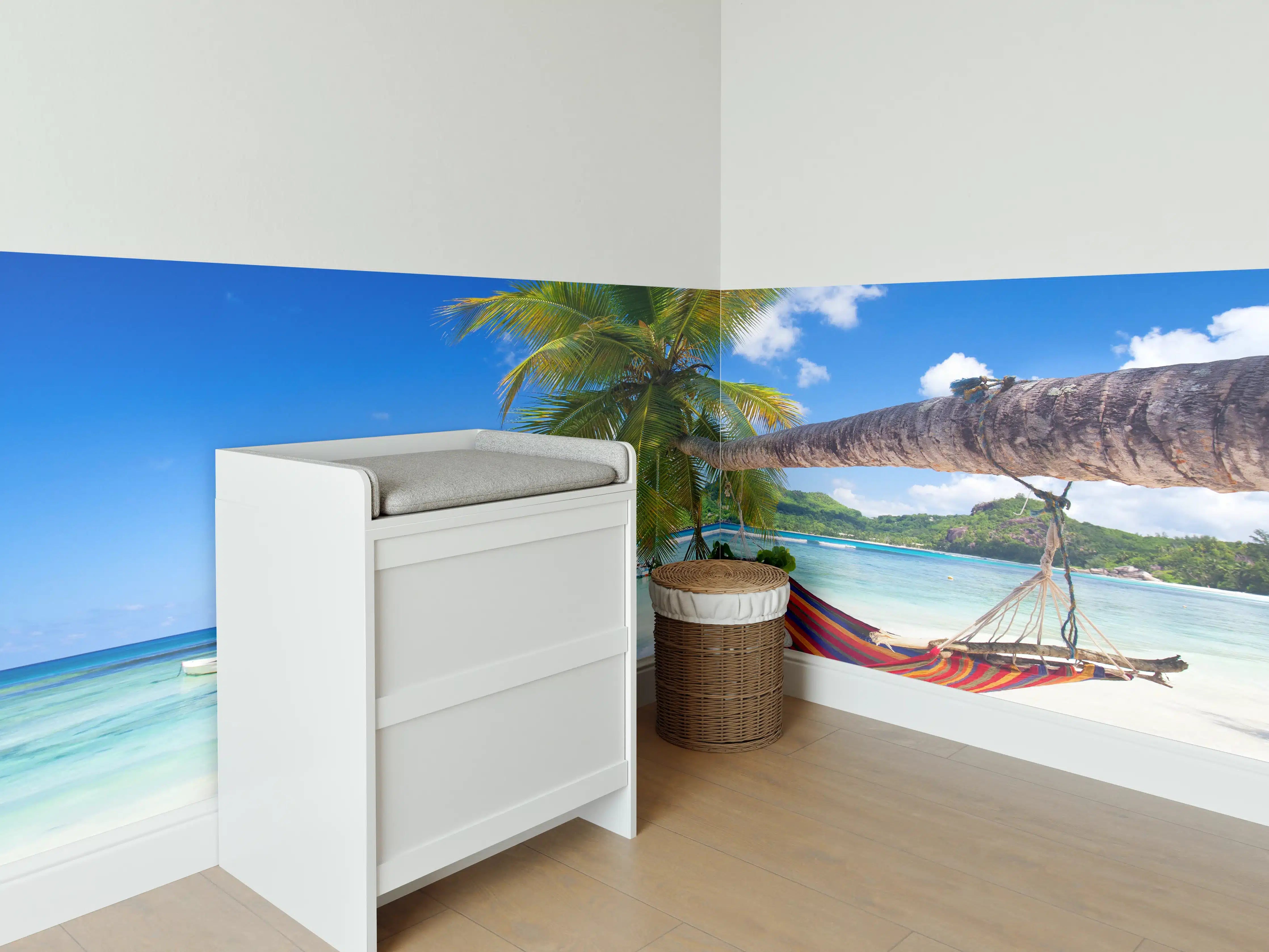 Babyzimmer Wandgestaltung - Urlaub am Strand in Seychellen