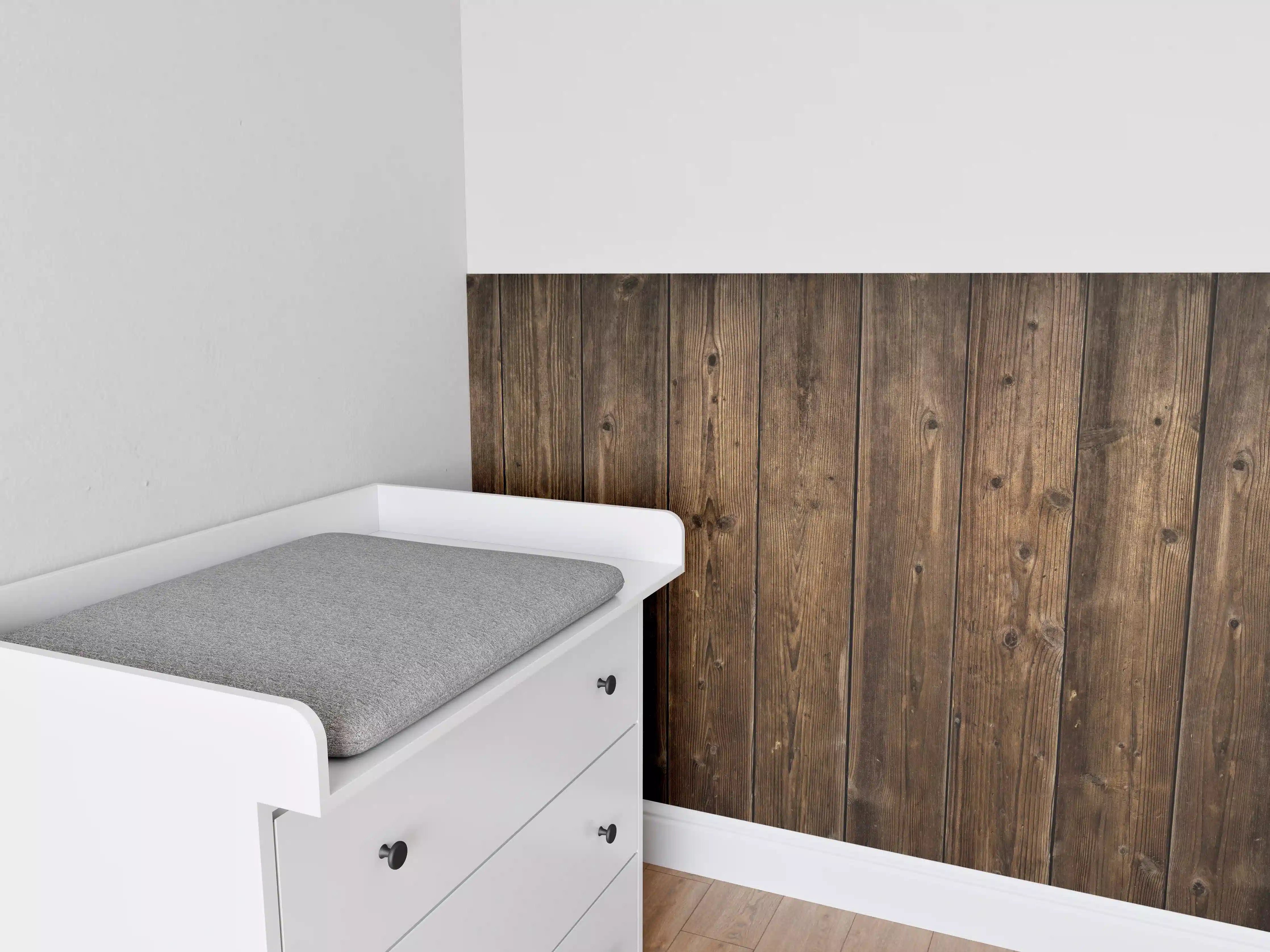 Babyzimmer Wandgestaltung - Verwitterte Holz Textur