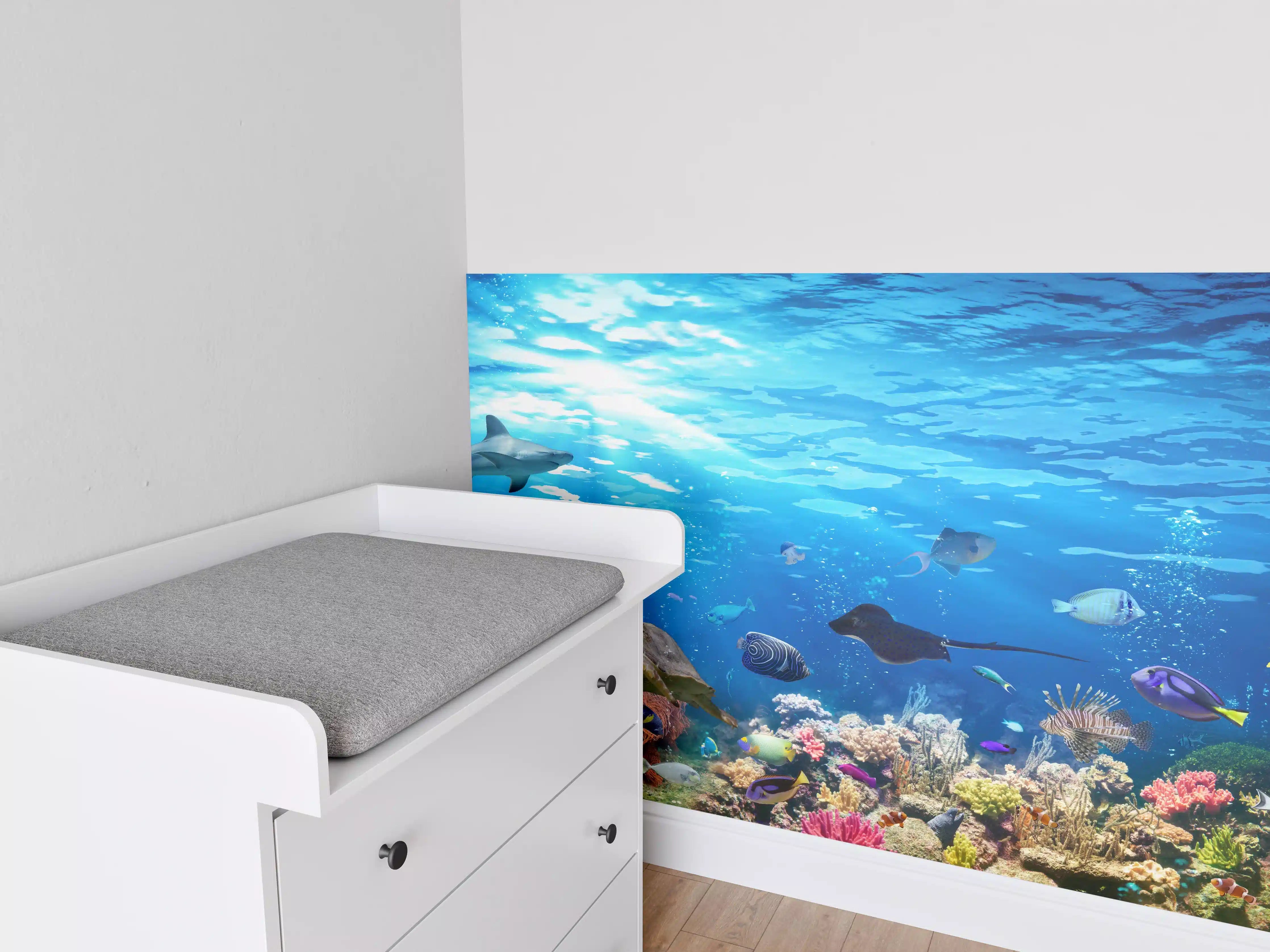 Babyzimmer Wandgestaltung - Vielfältige Unterwasserwelt
