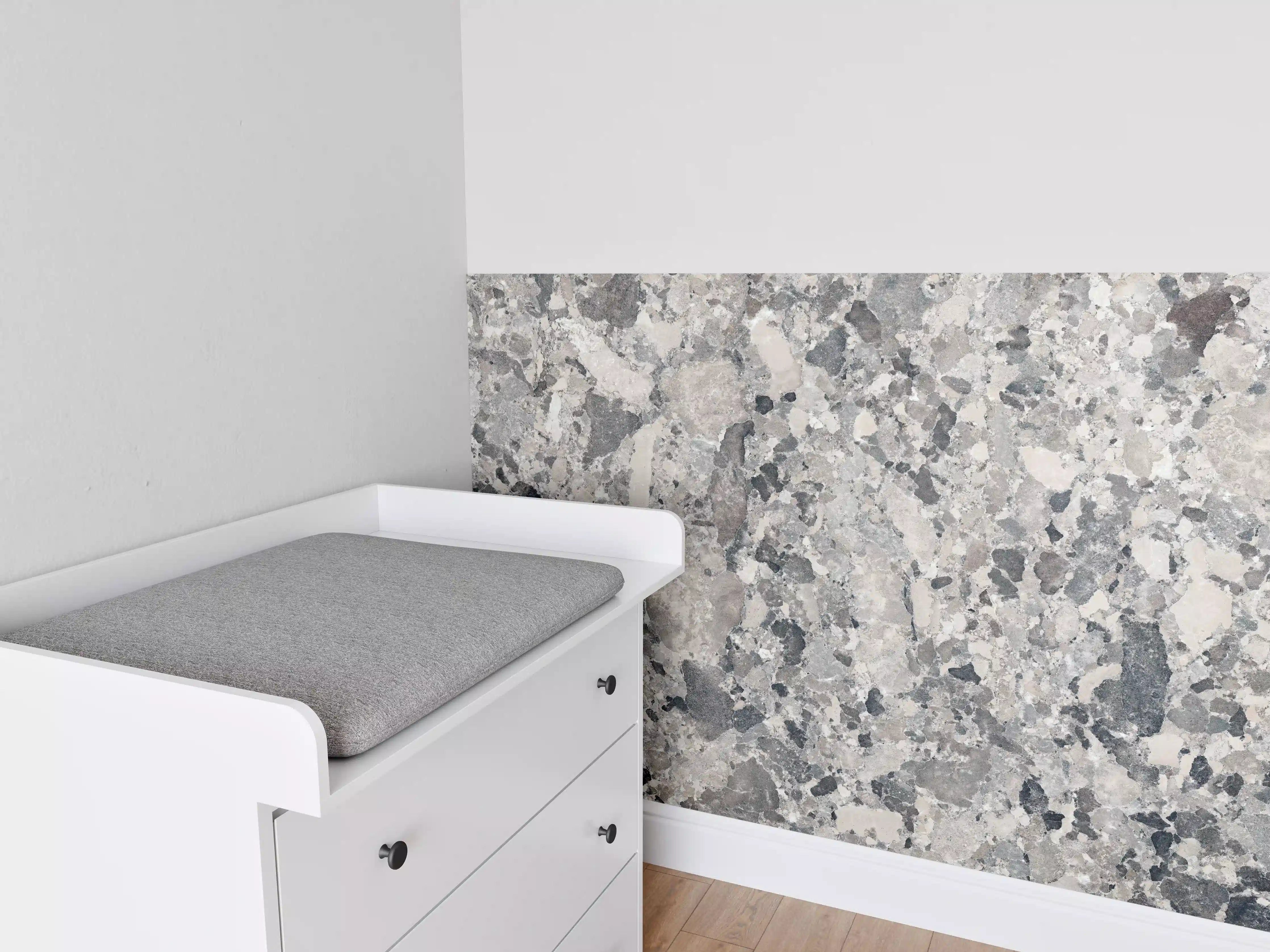 Babyzimmer Wandgestaltung - Vintage Granit-Textur
