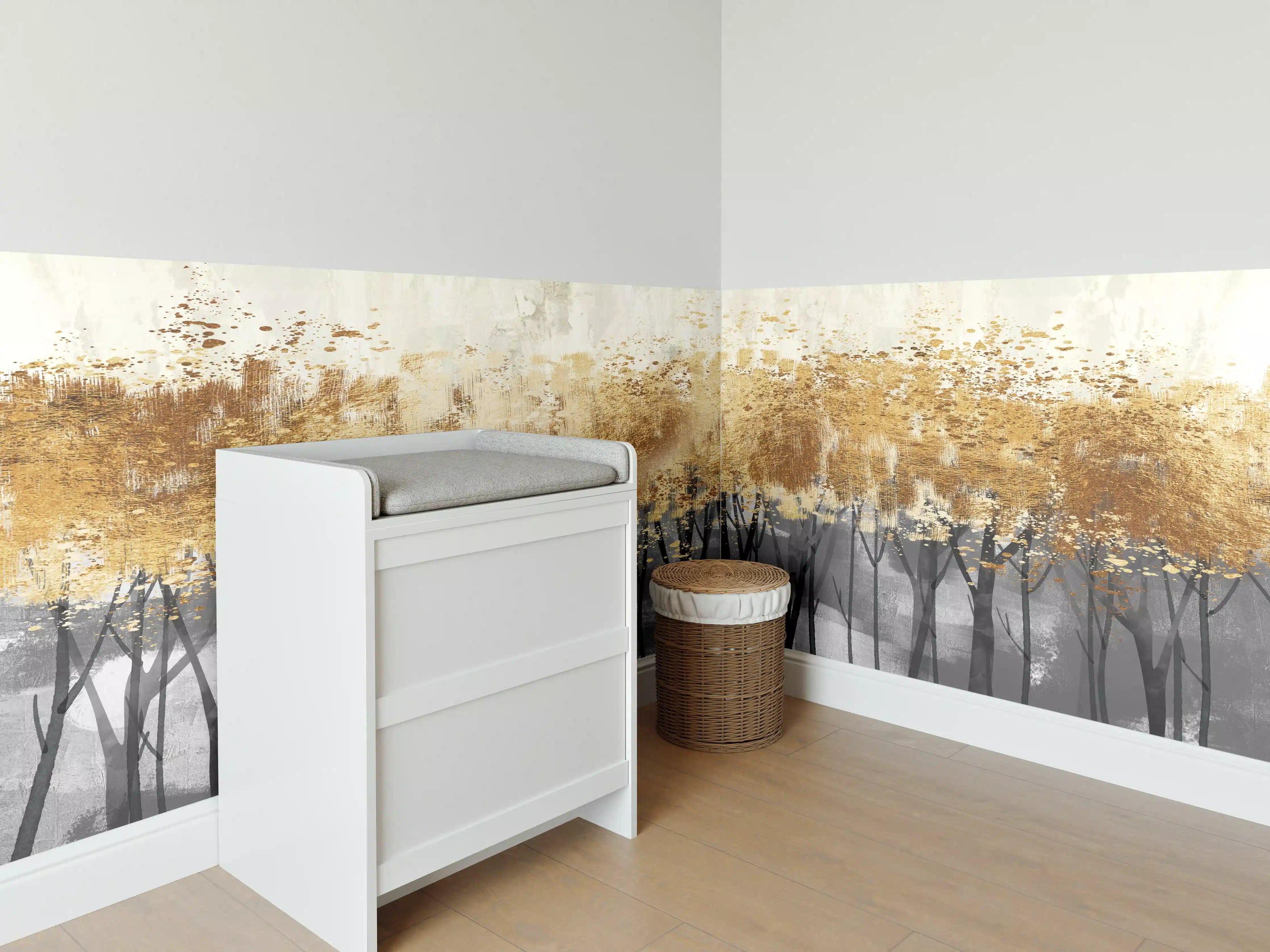 Babyzimmer Wandgestaltung - Vintage Kunstmalerei