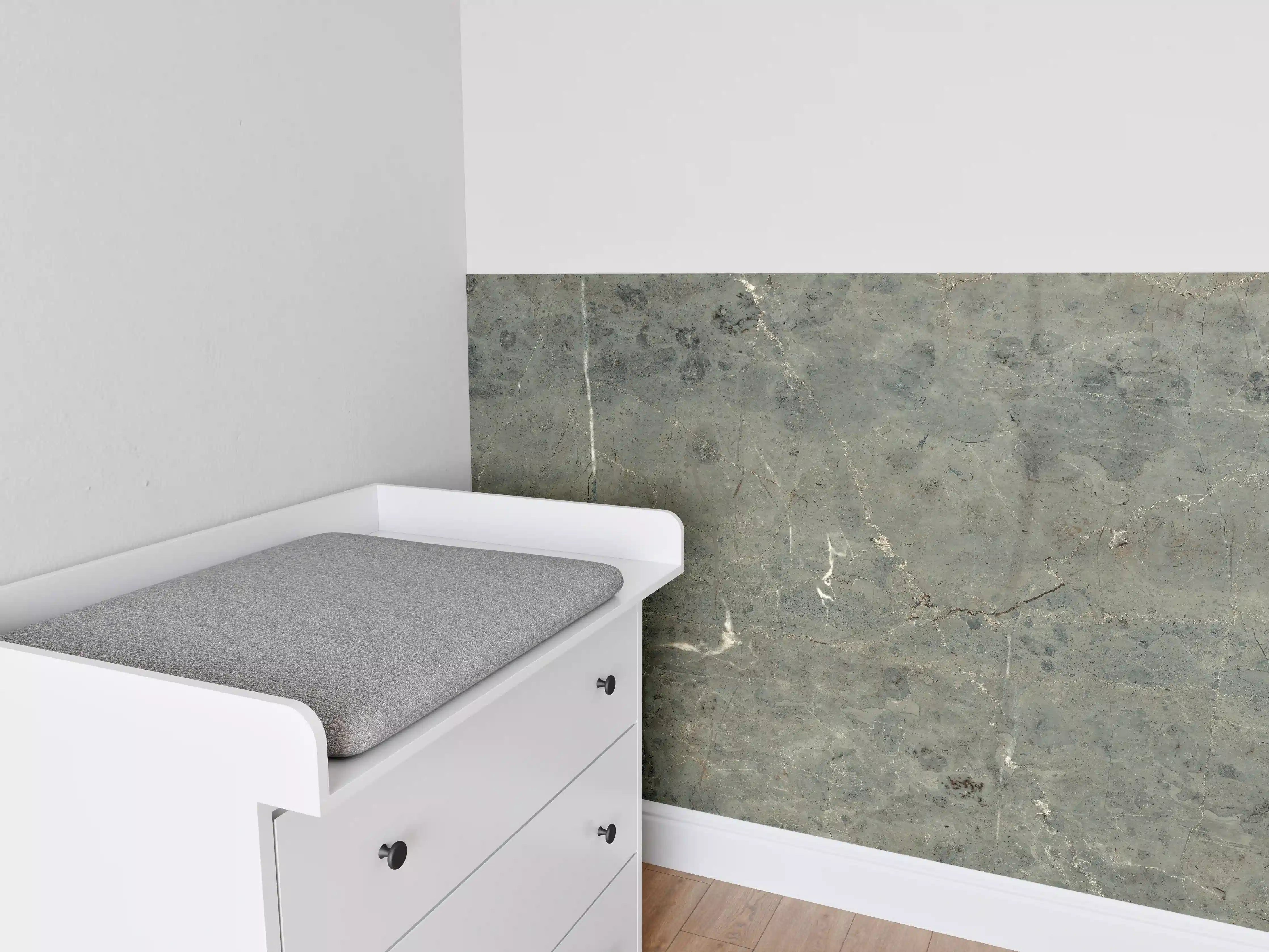 Babyzimmer Wandgestaltung - Vintage Marmortextur