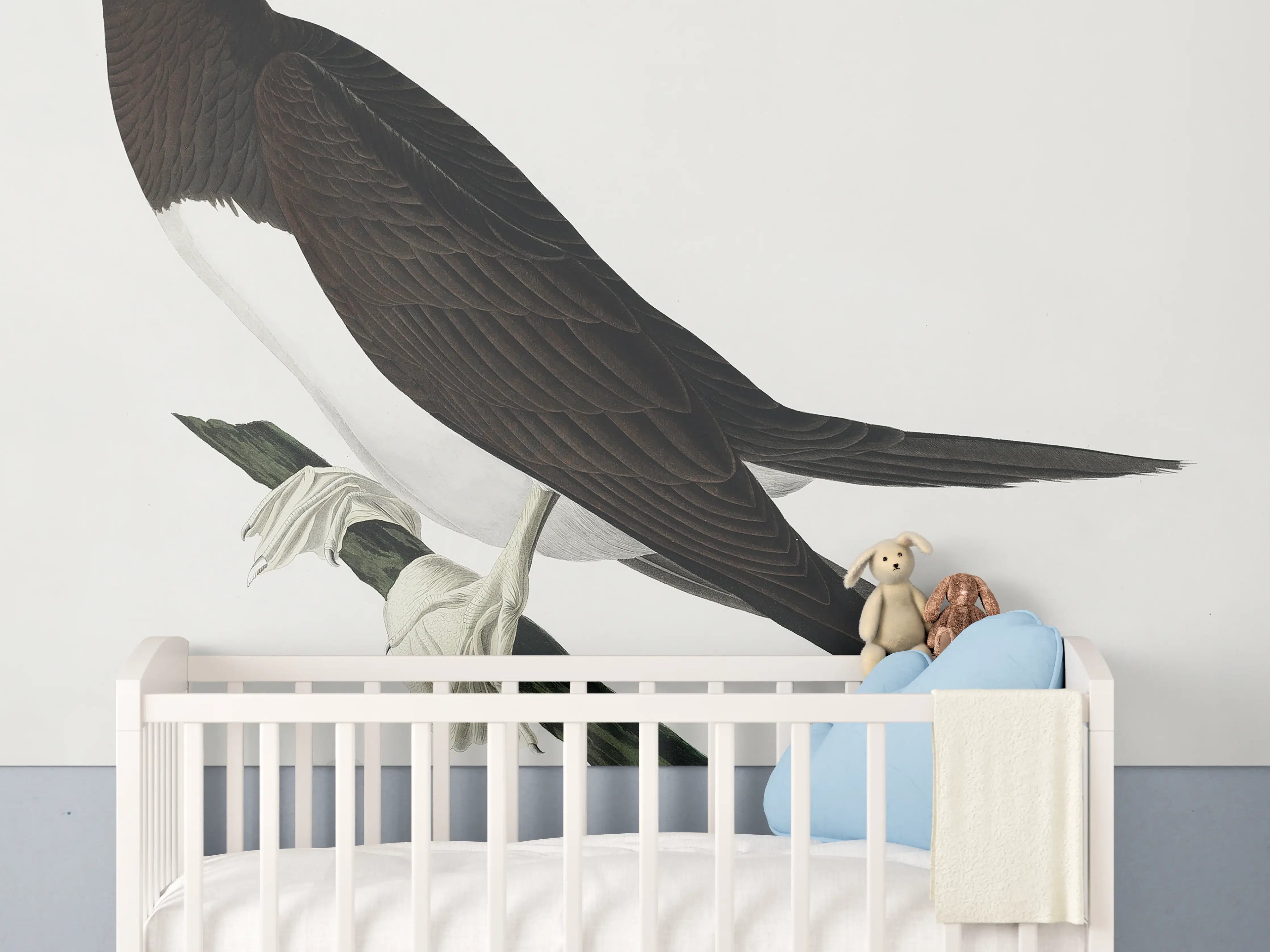 Babyzimmer Wandgestaltung - Vogel Portrait - Robert Havel