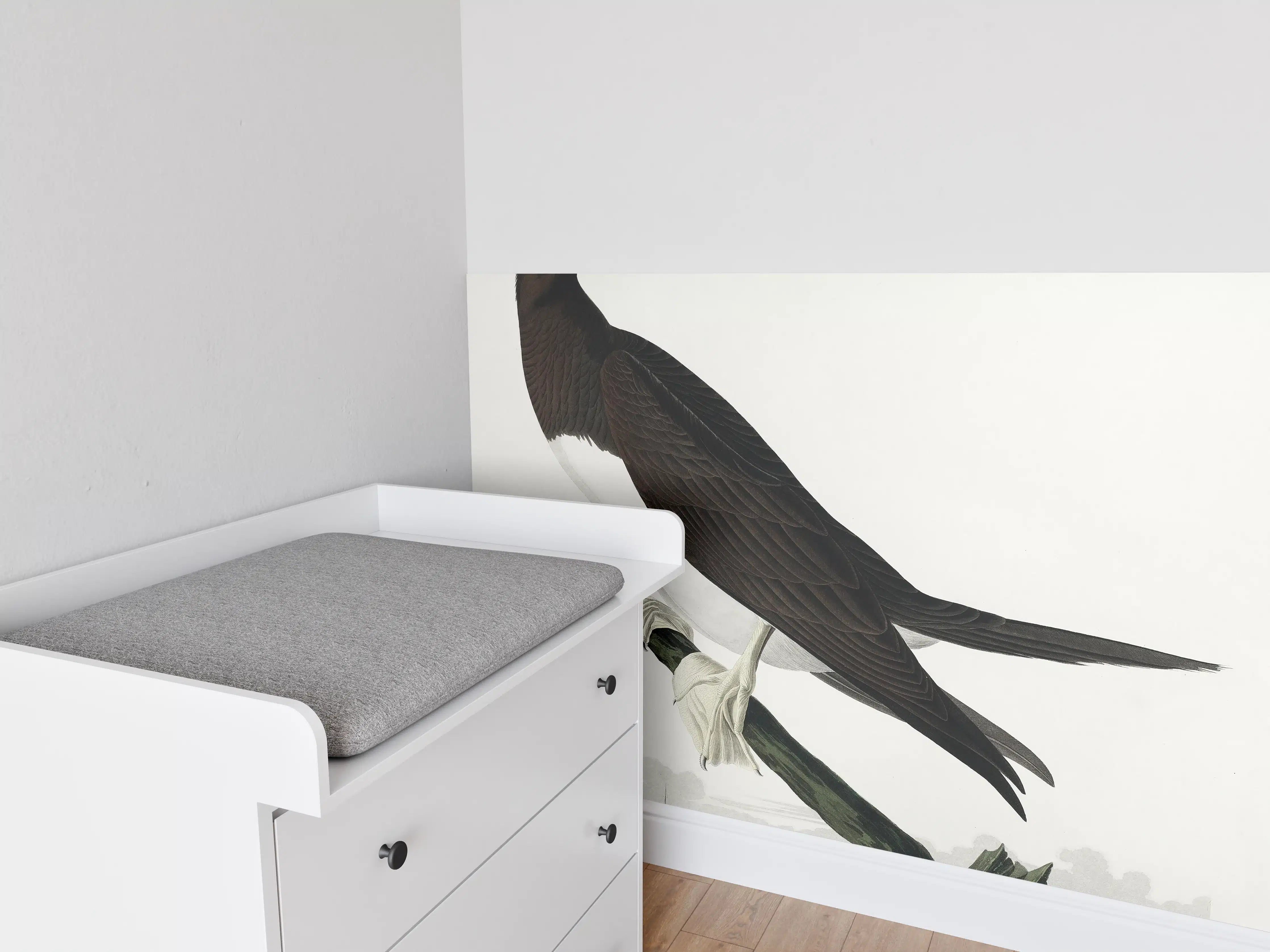 Babyzimmer Wandgestaltung - Vogel Portrait - Robert Havel