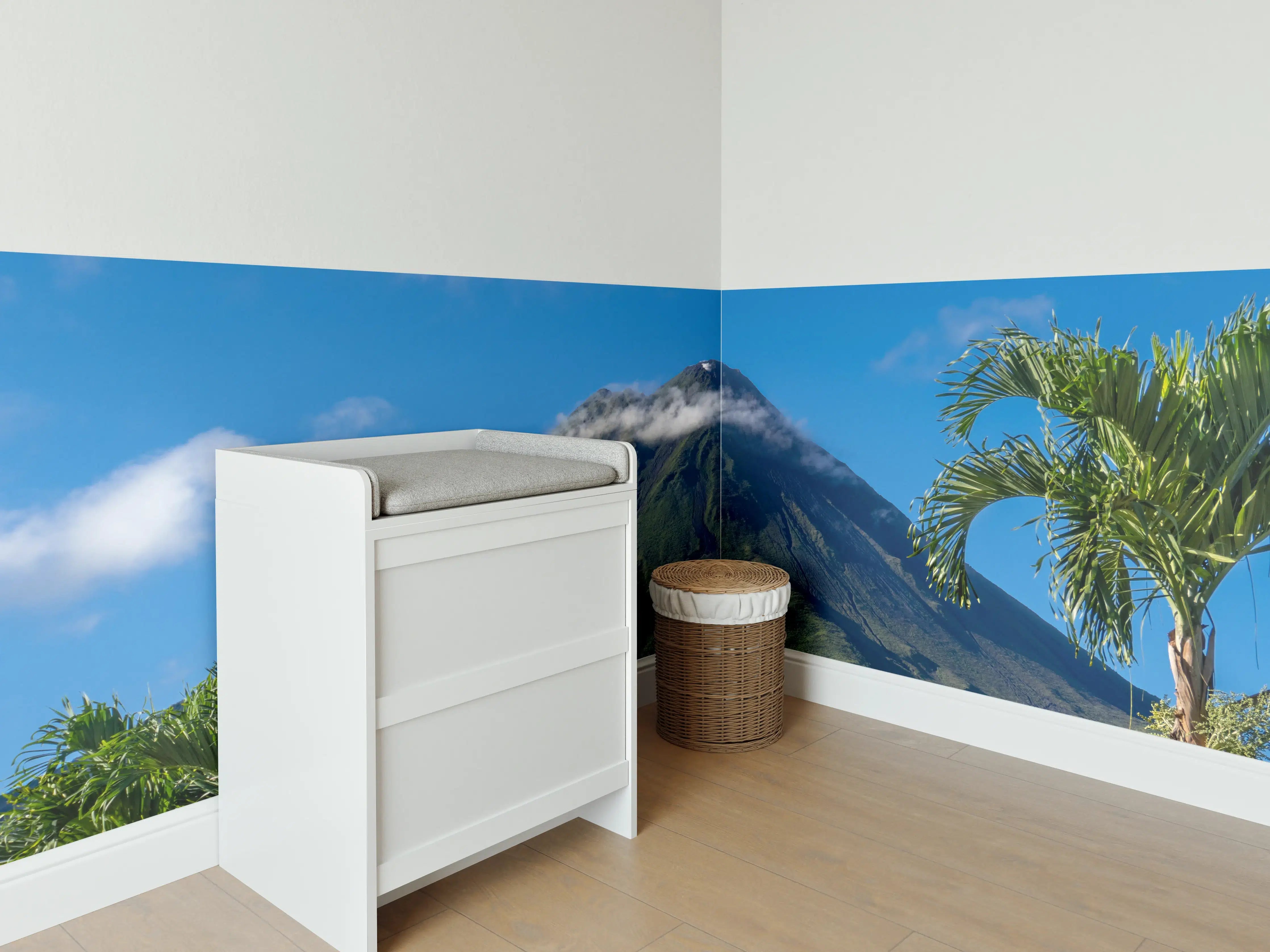 Babyzimmer Wandgestaltung - Vulkan Arenal von nahem - Costa Rica