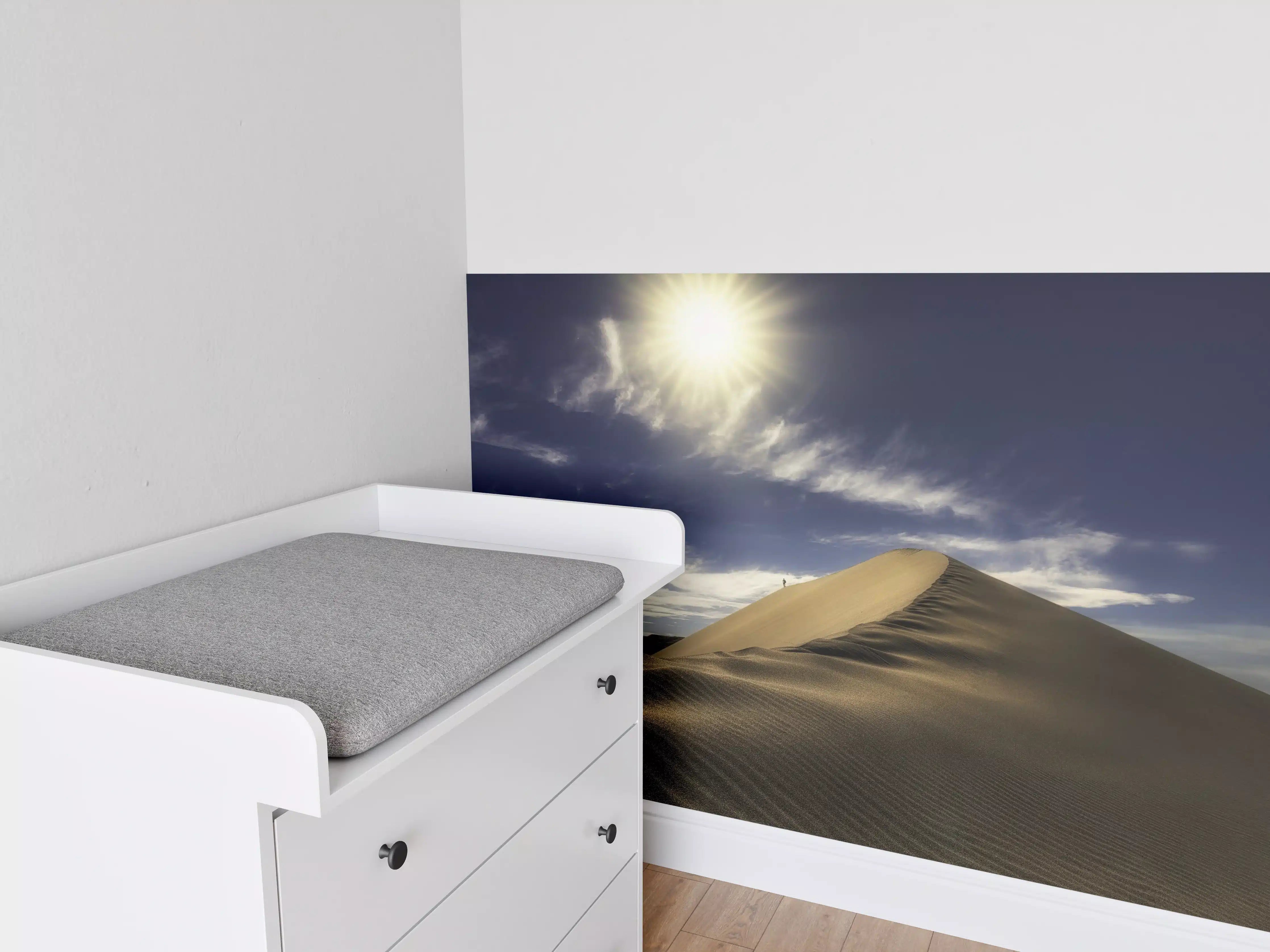 Babyzimmer Wandgestaltung - Wanderer in der Wüste