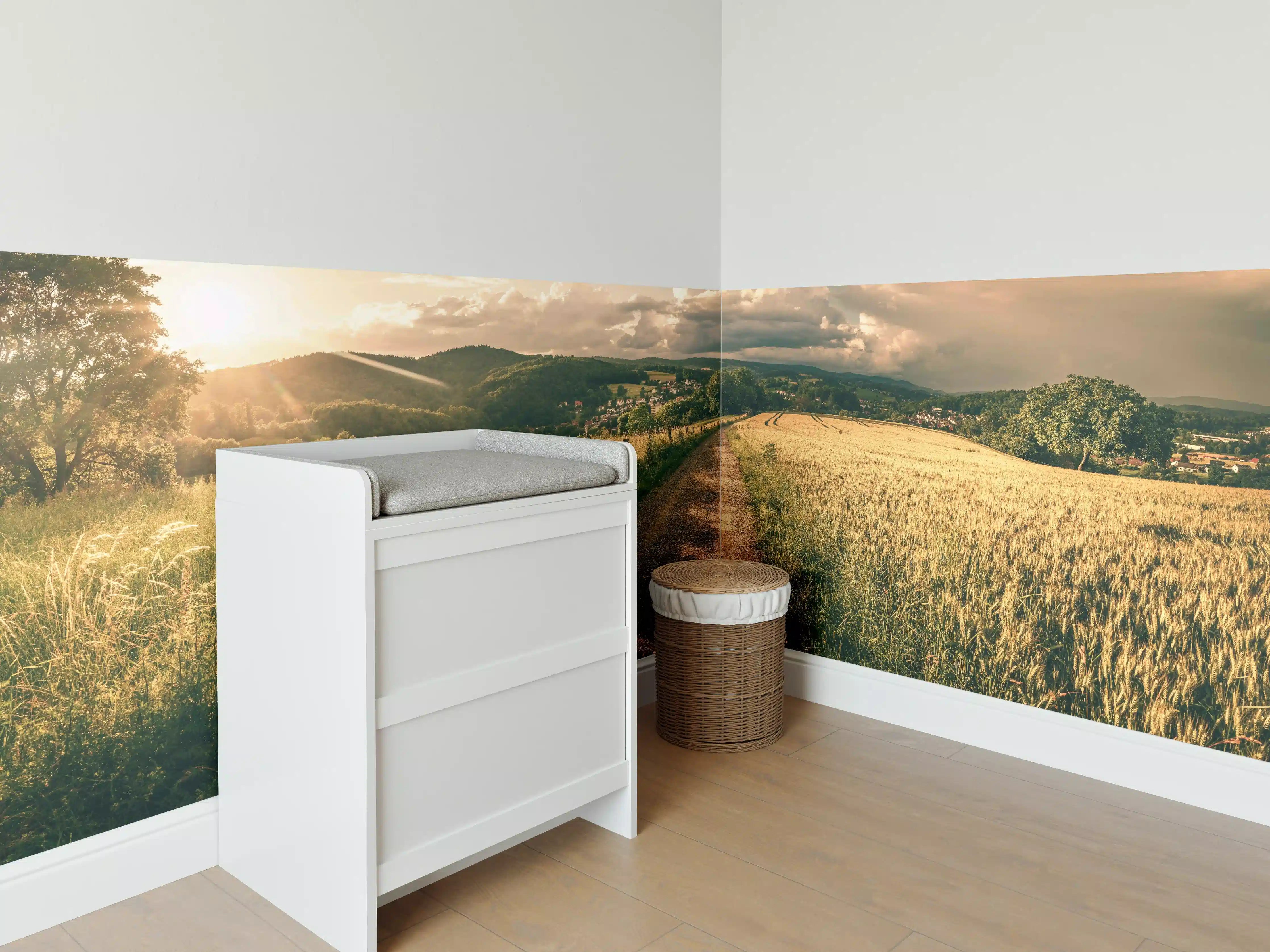 Babyzimmer Wandgestaltung - Wanderpfad
