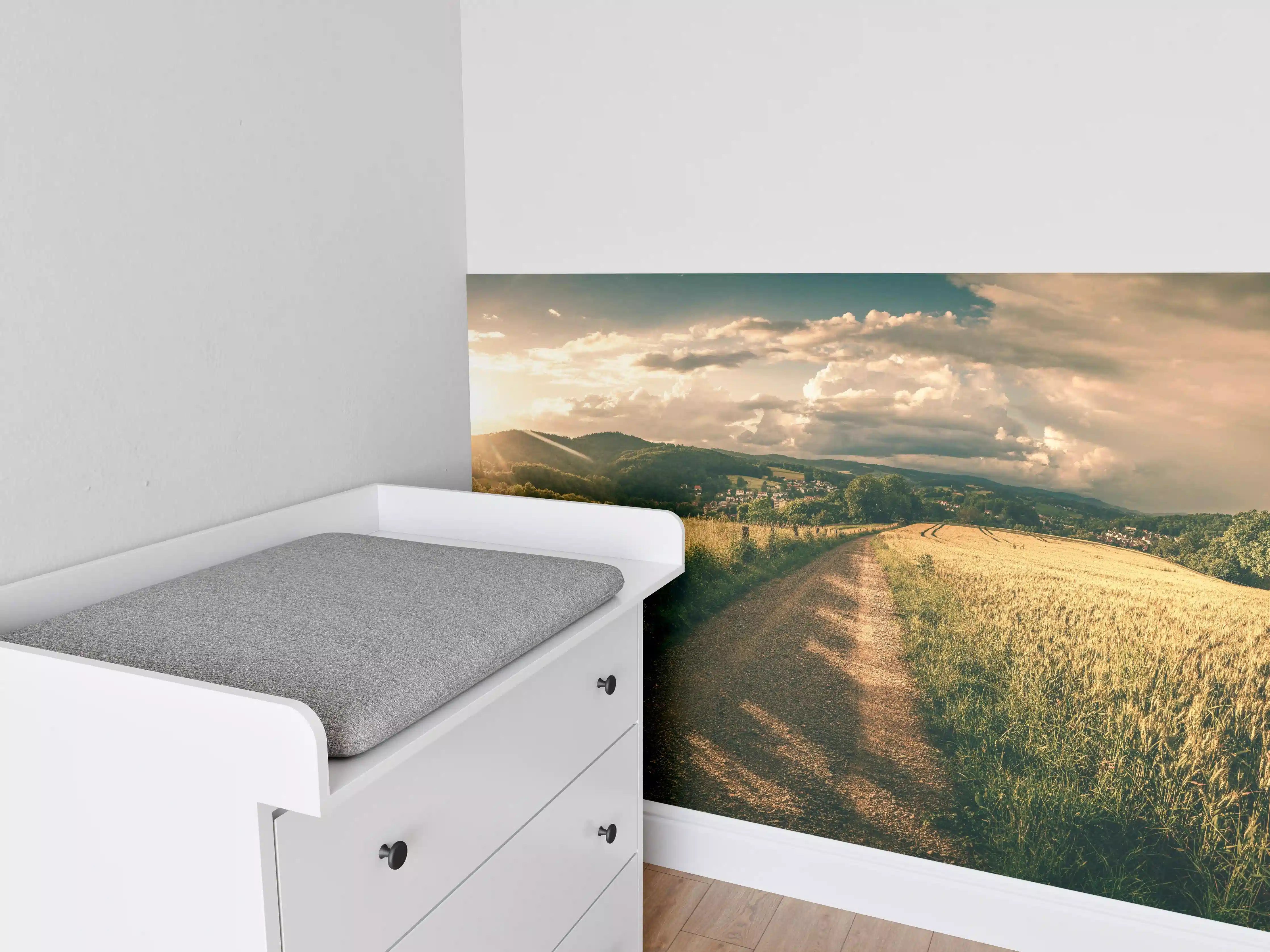 Babyzimmer Wandgestaltung - Wanderpfad