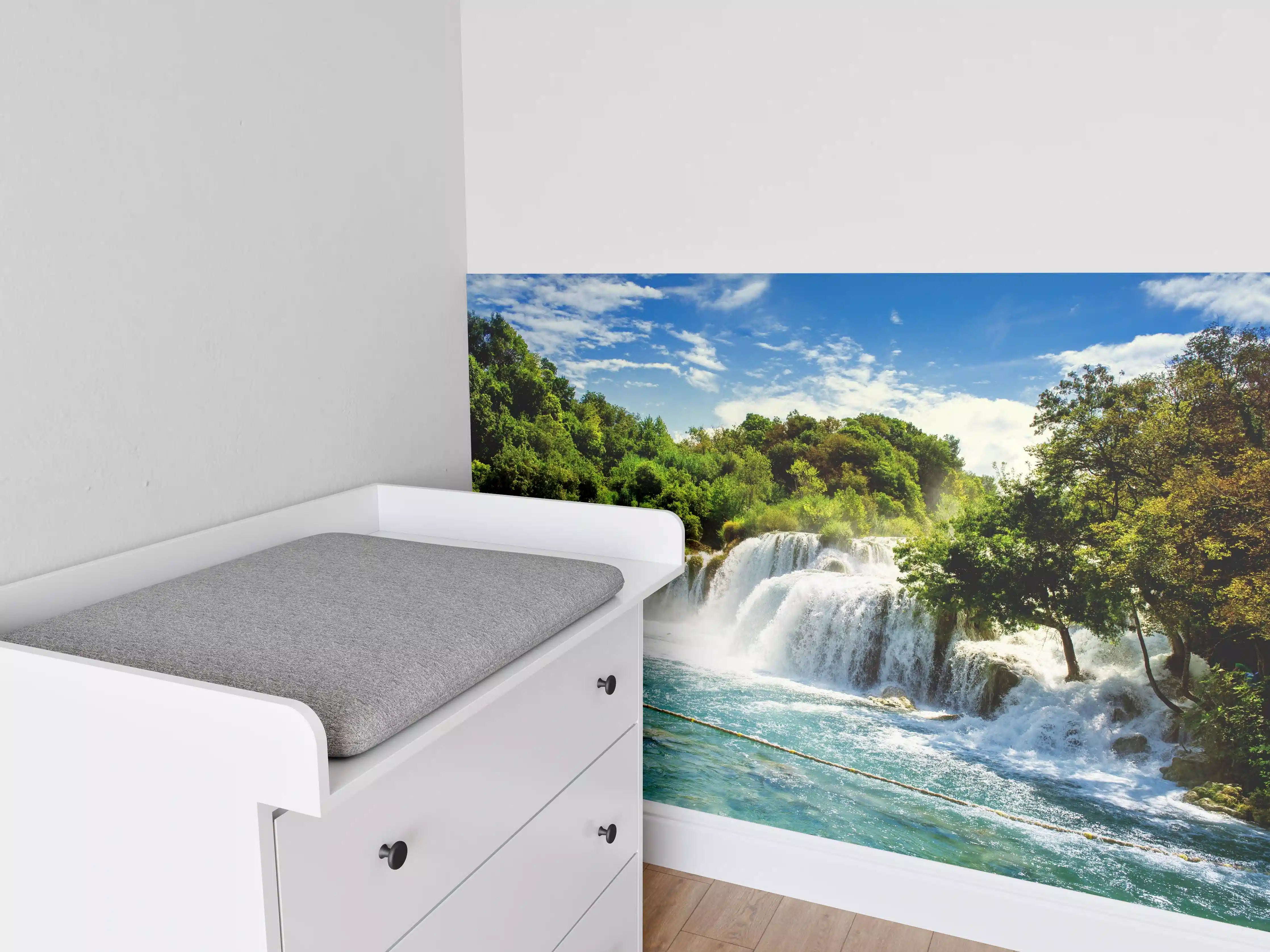Babyzimmer Wandgestaltung - Wasserfälle in Krka
