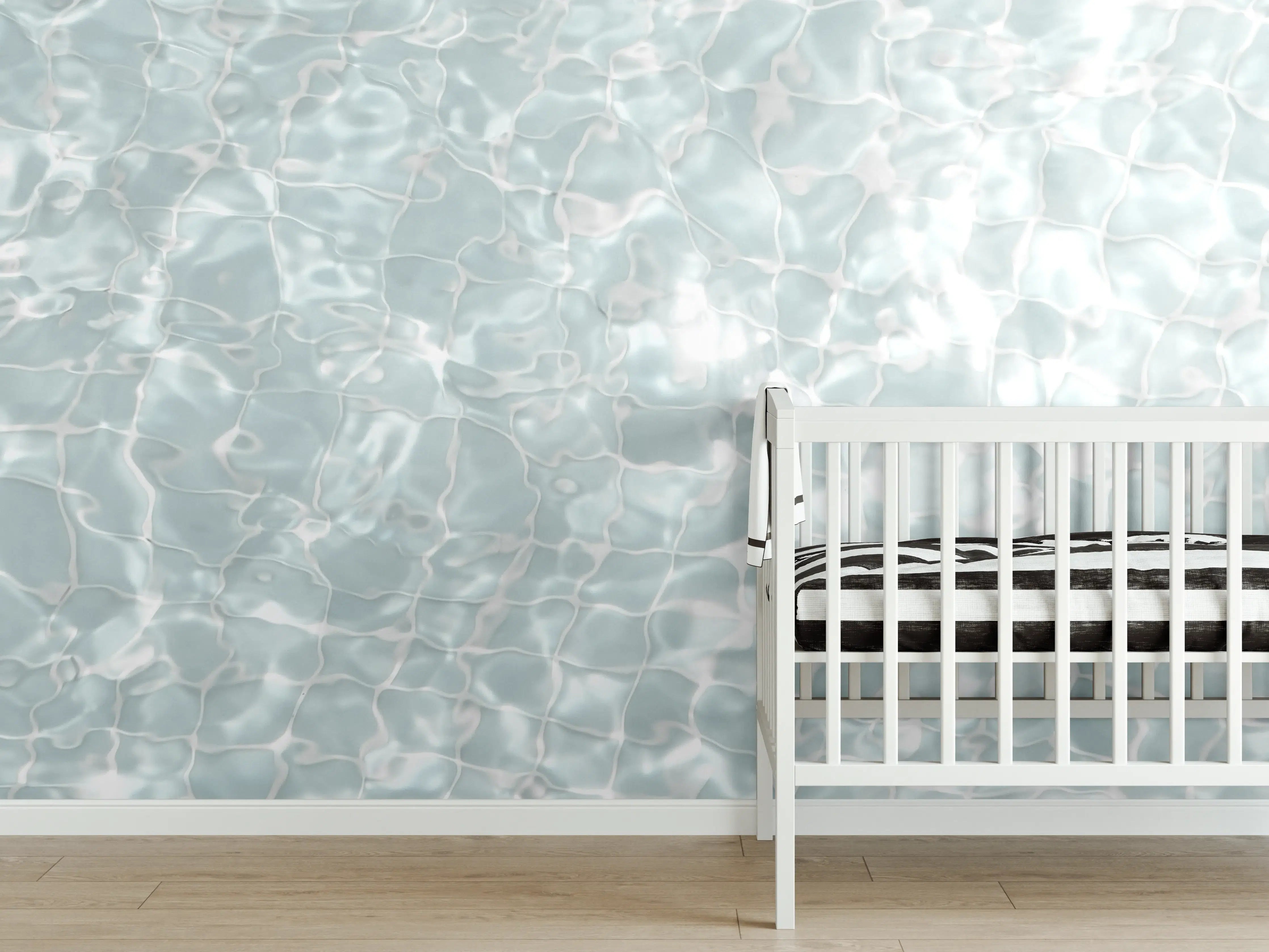 Babyzimmer Wandgestaltung - Wasseroberfläche