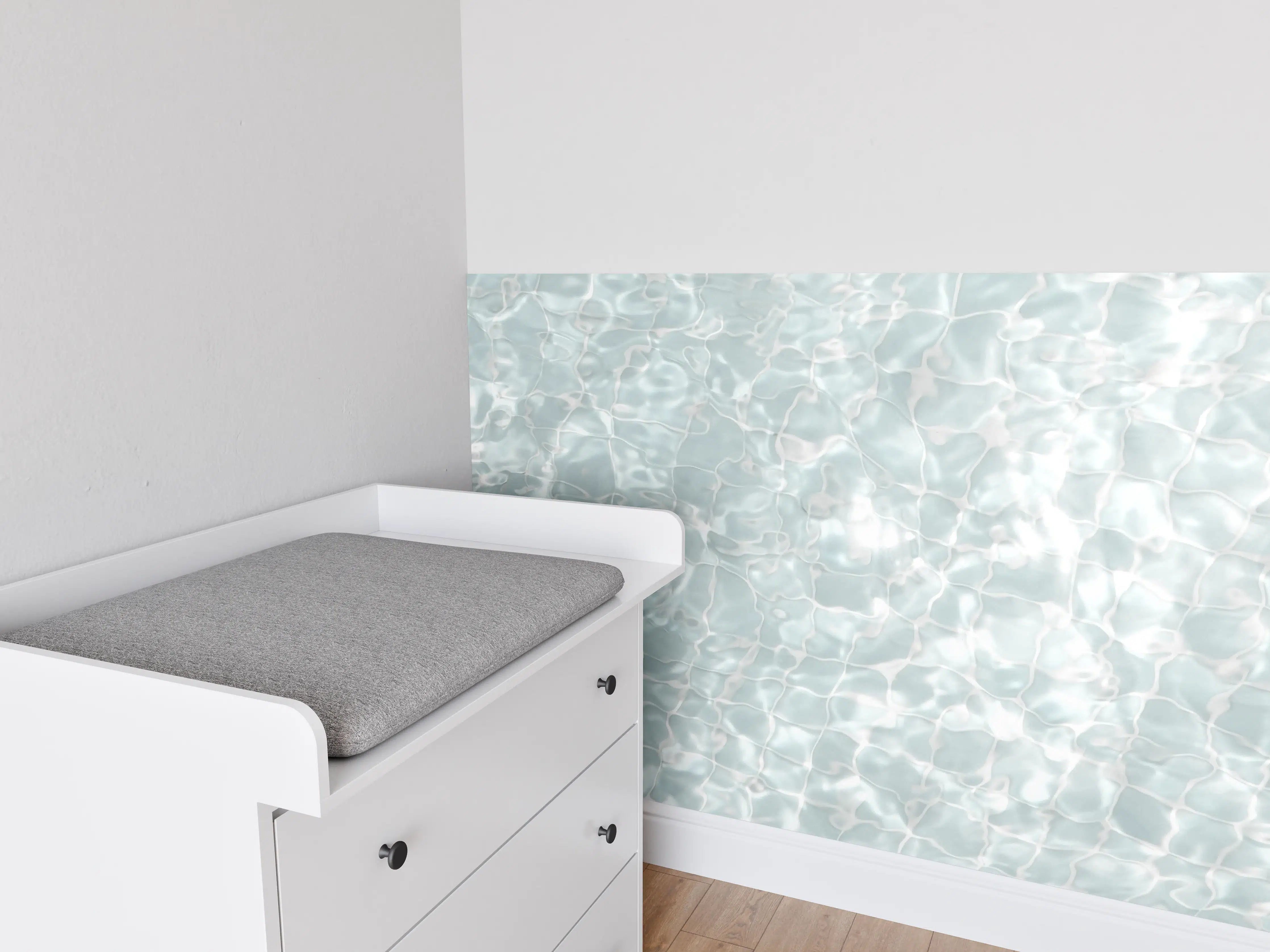 Babyzimmer Wandgestaltung - Wasseroberfläche