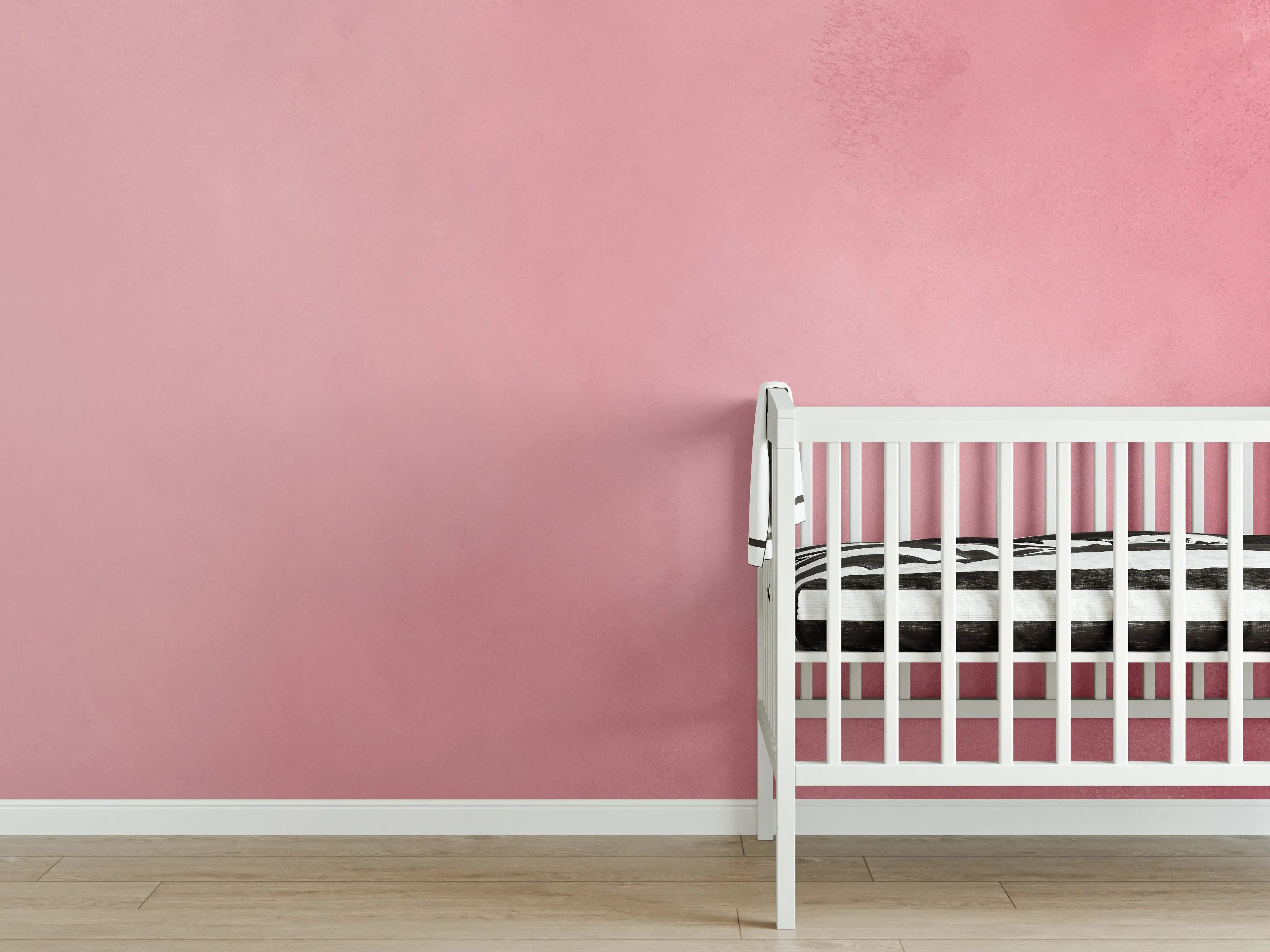 Babyzimmer Wandgestaltung - Weiche Pink-Grau-Marmor-Textur