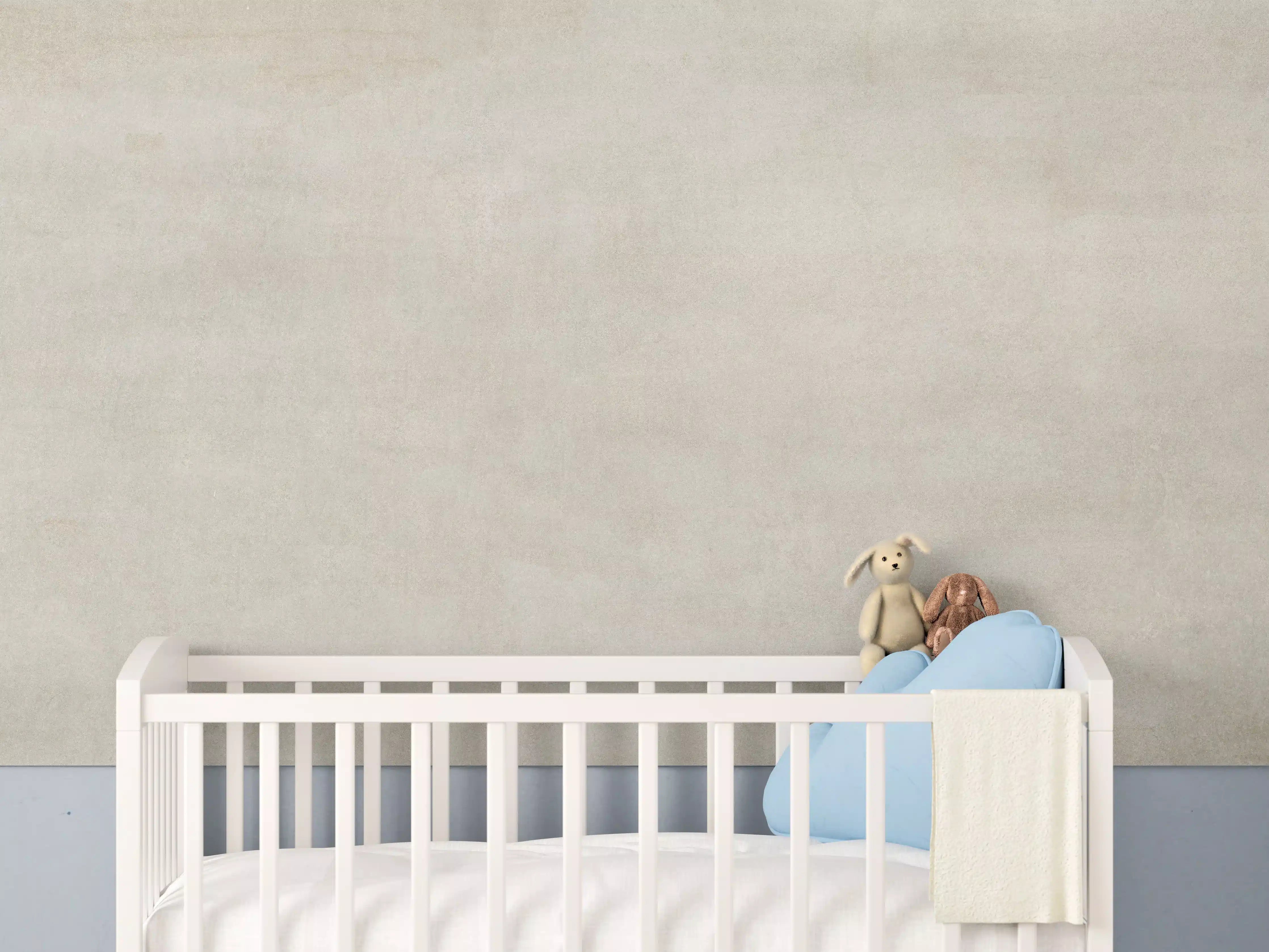 Babyzimmer Wandgestaltung - Weiß-Graue Marmor Textur