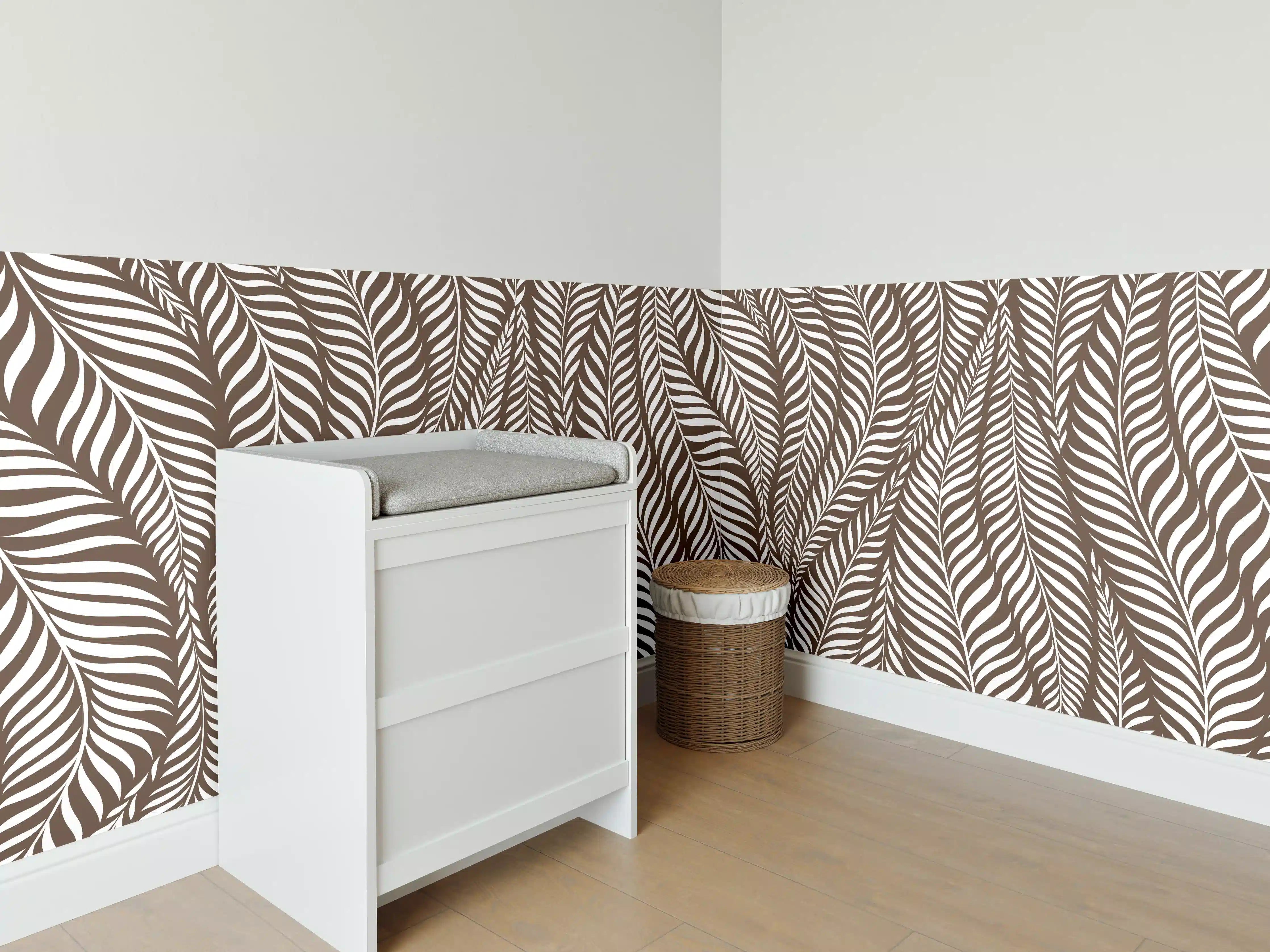 Babyzimmer Wandgestaltung - Weiße Grau-Marmor-Tischplatte