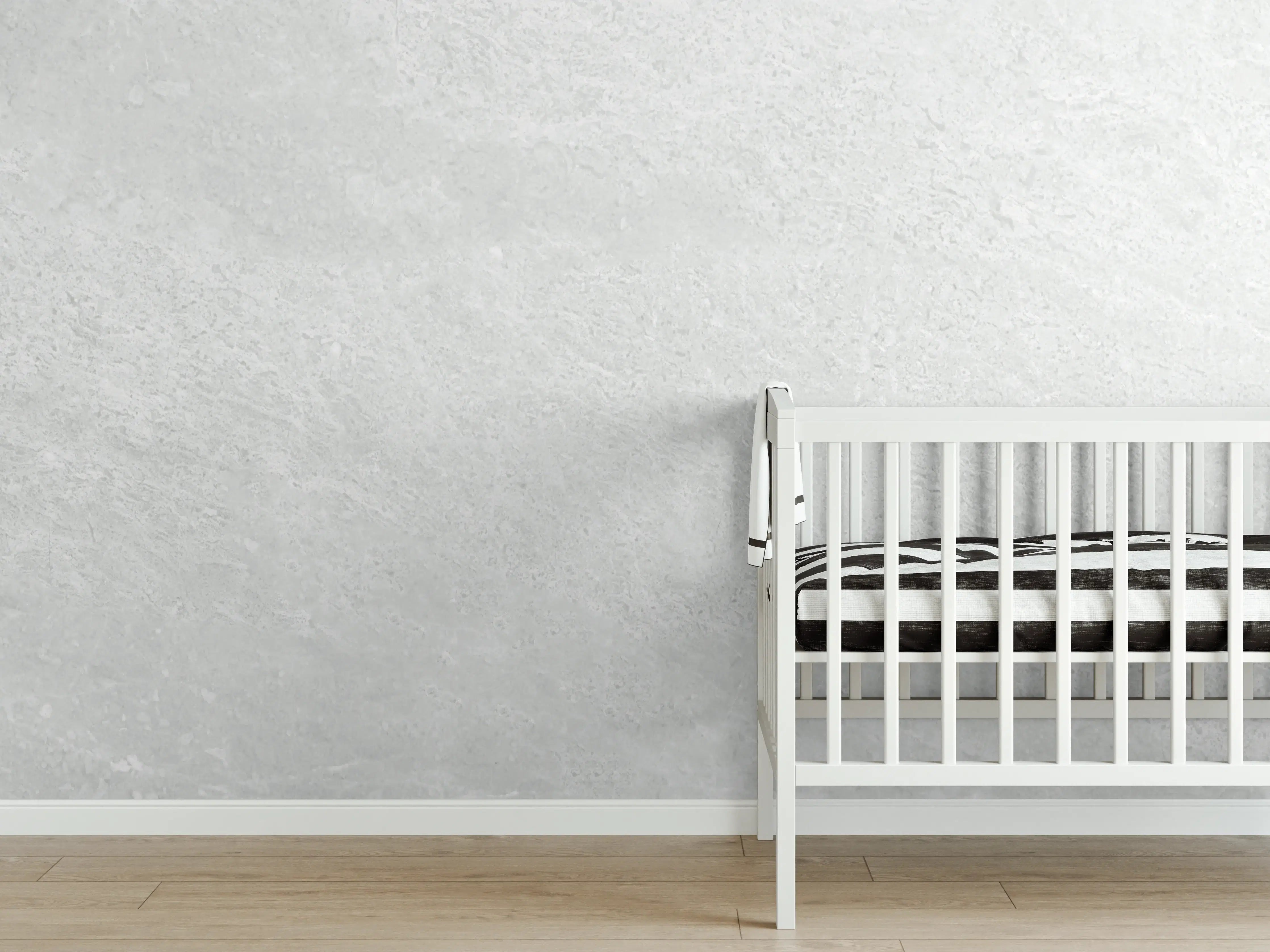 Babyzimmer Wandgestaltung - Weiße Licht Marmor Textur