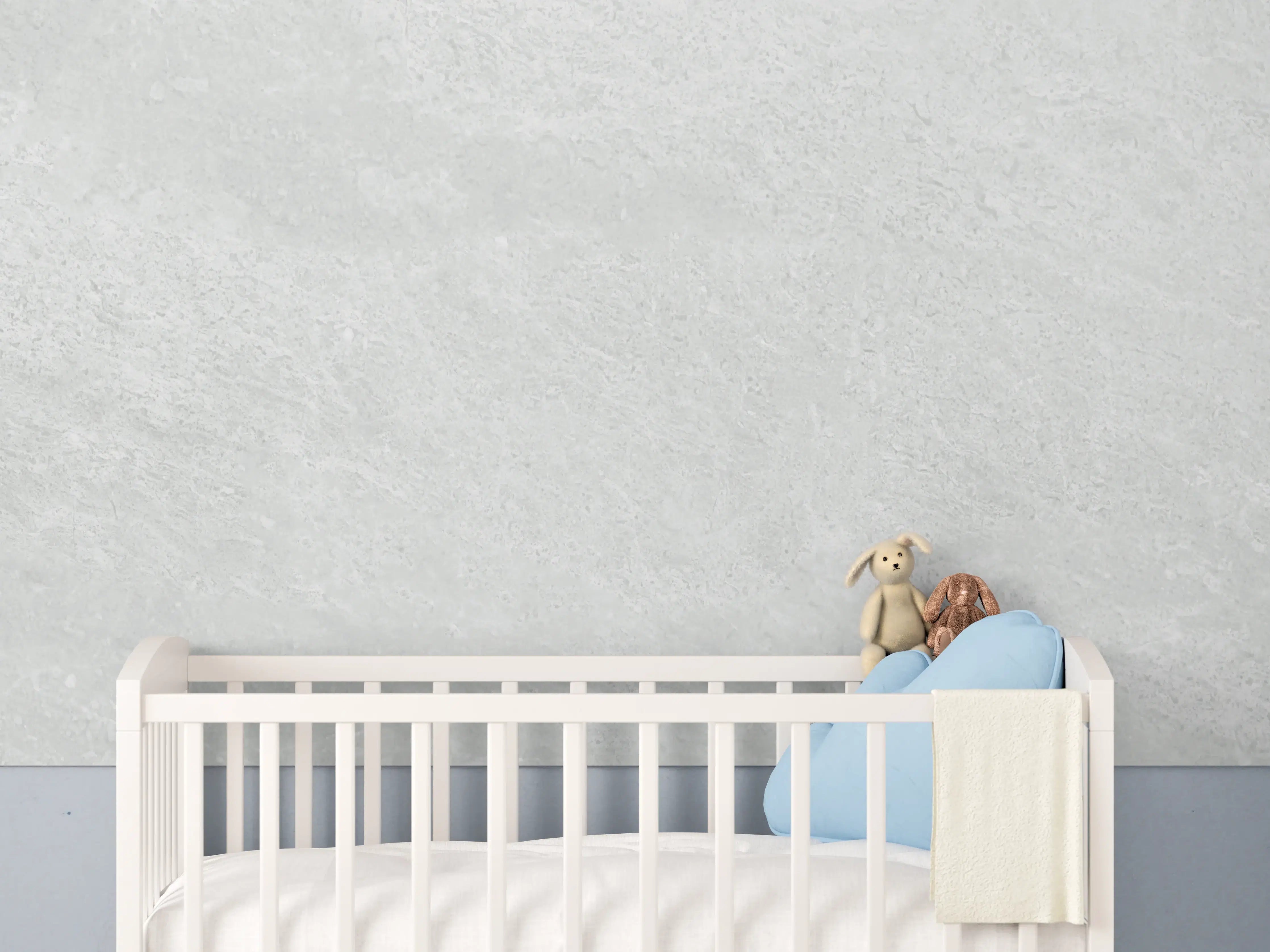Babyzimmer Wandgestaltung - Weiße Licht Marmor Textur