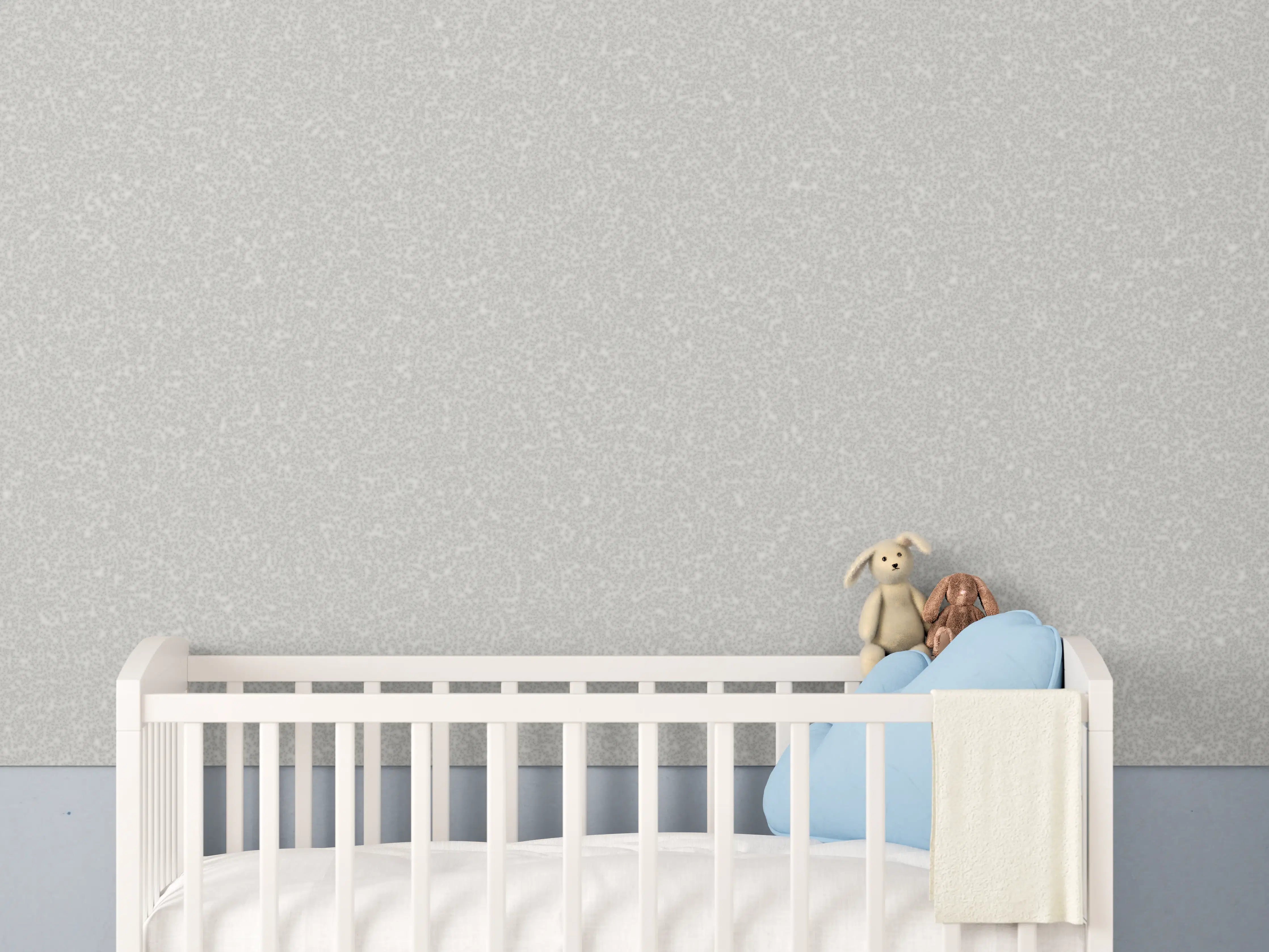 Babyzimmer Wandgestaltung - Weiße Wandtextur - Schneewittchen