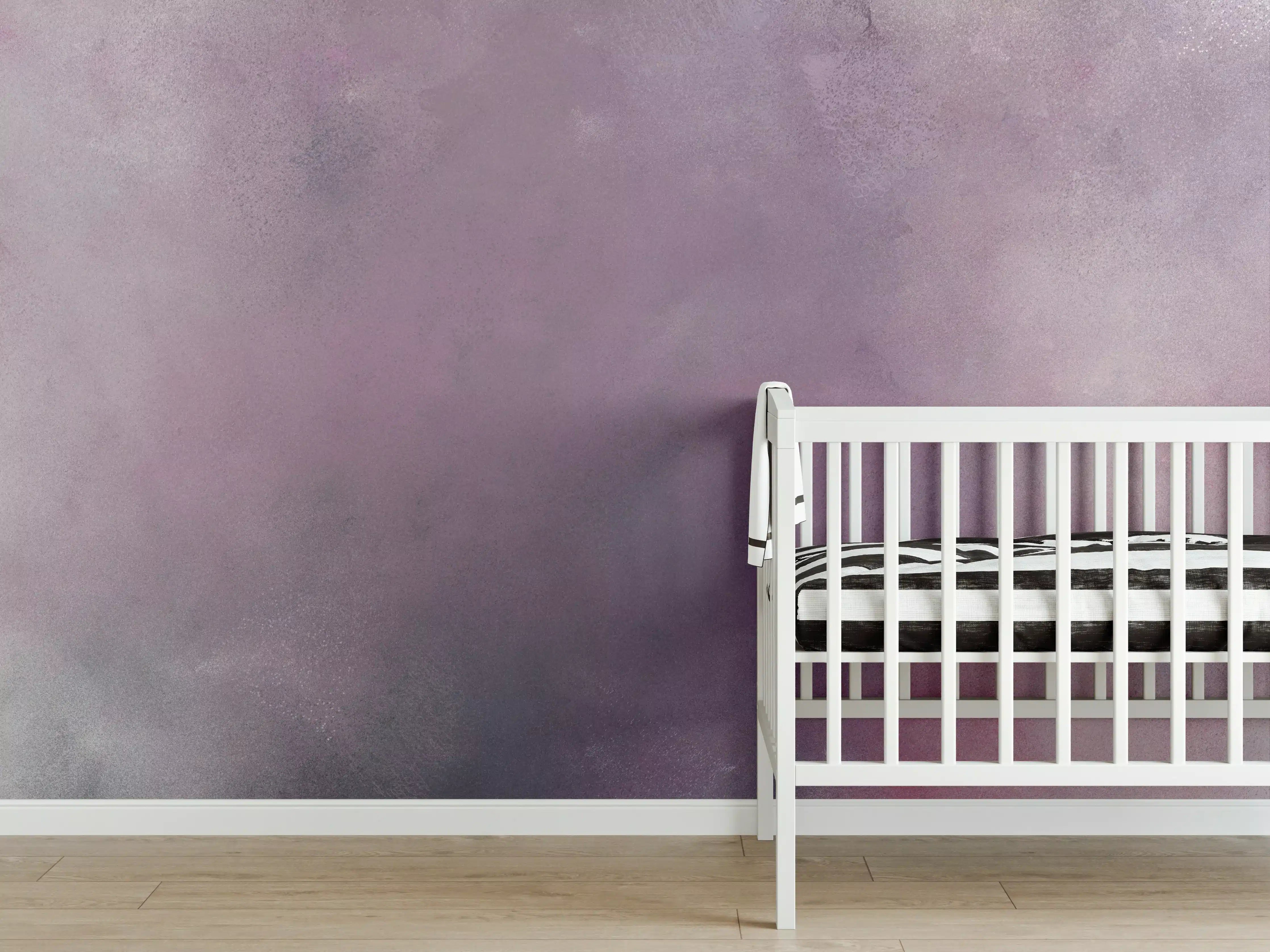 Babyzimmer Wandgestaltung - Weiße Weiß-Grau-Marmor-Textur