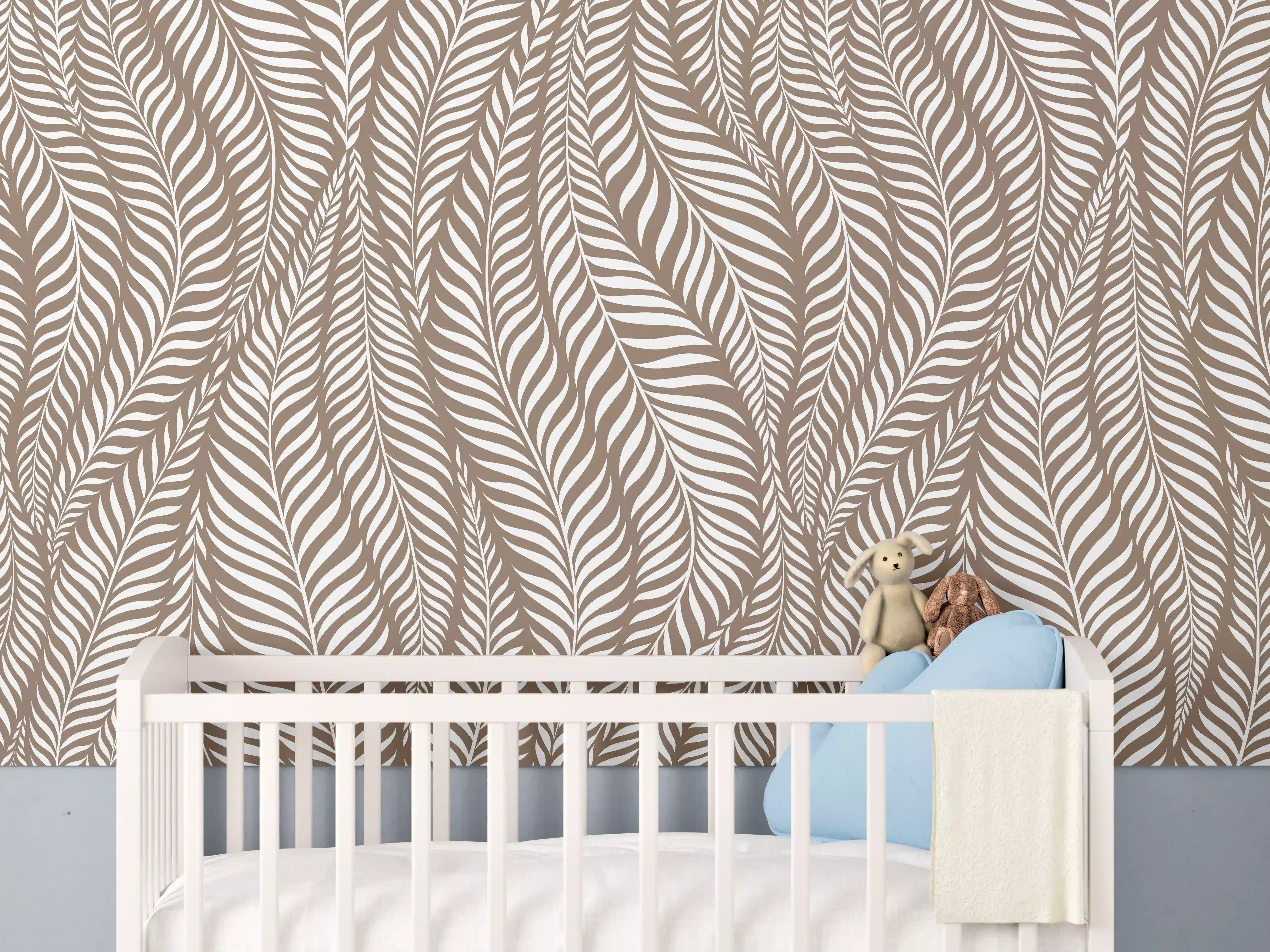 Babyzimmer Wandgestaltung - Weiße, elegante Dekoration