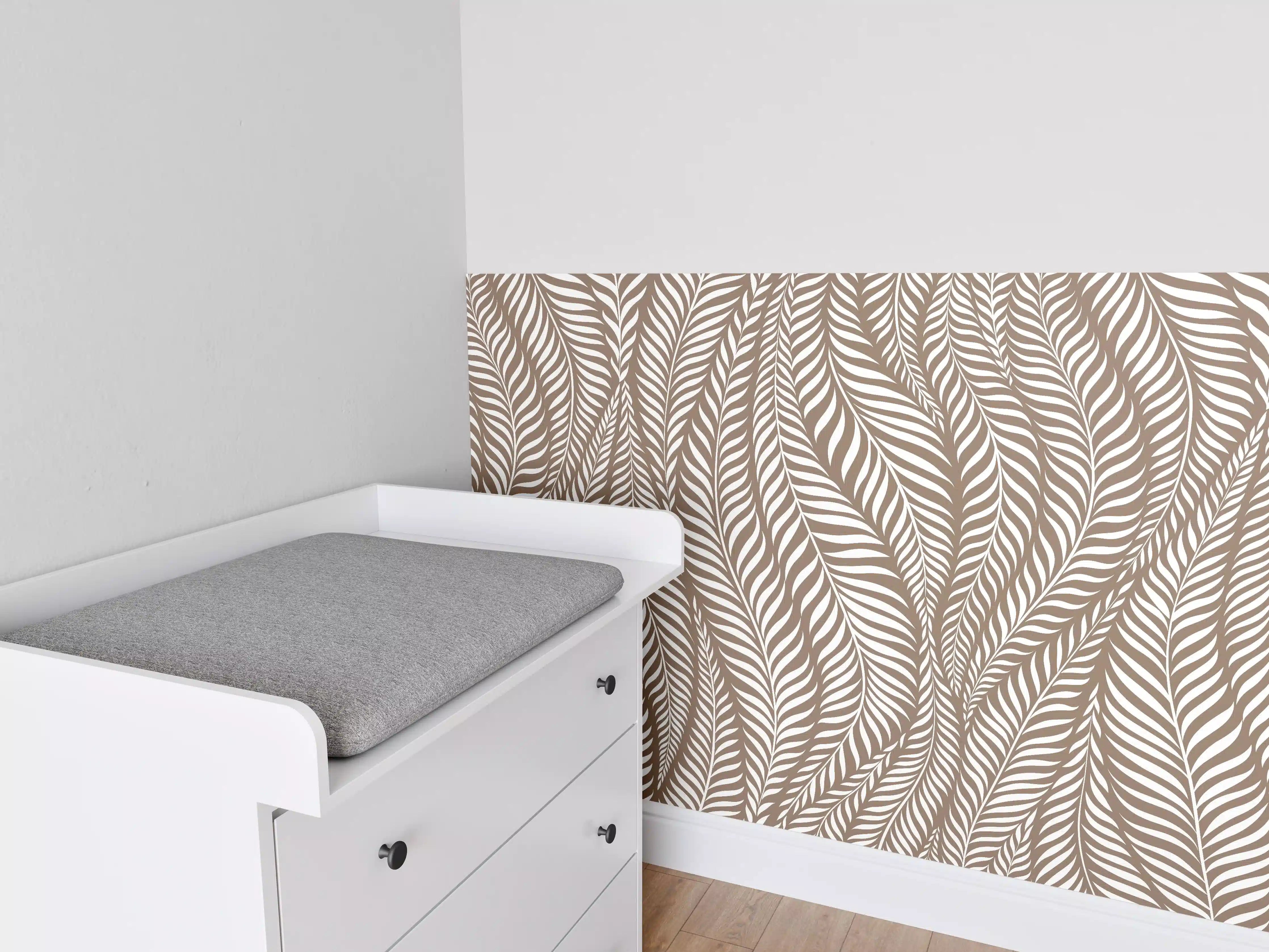 Babyzimmer Wandgestaltung - Weiße, elegante Dekoration