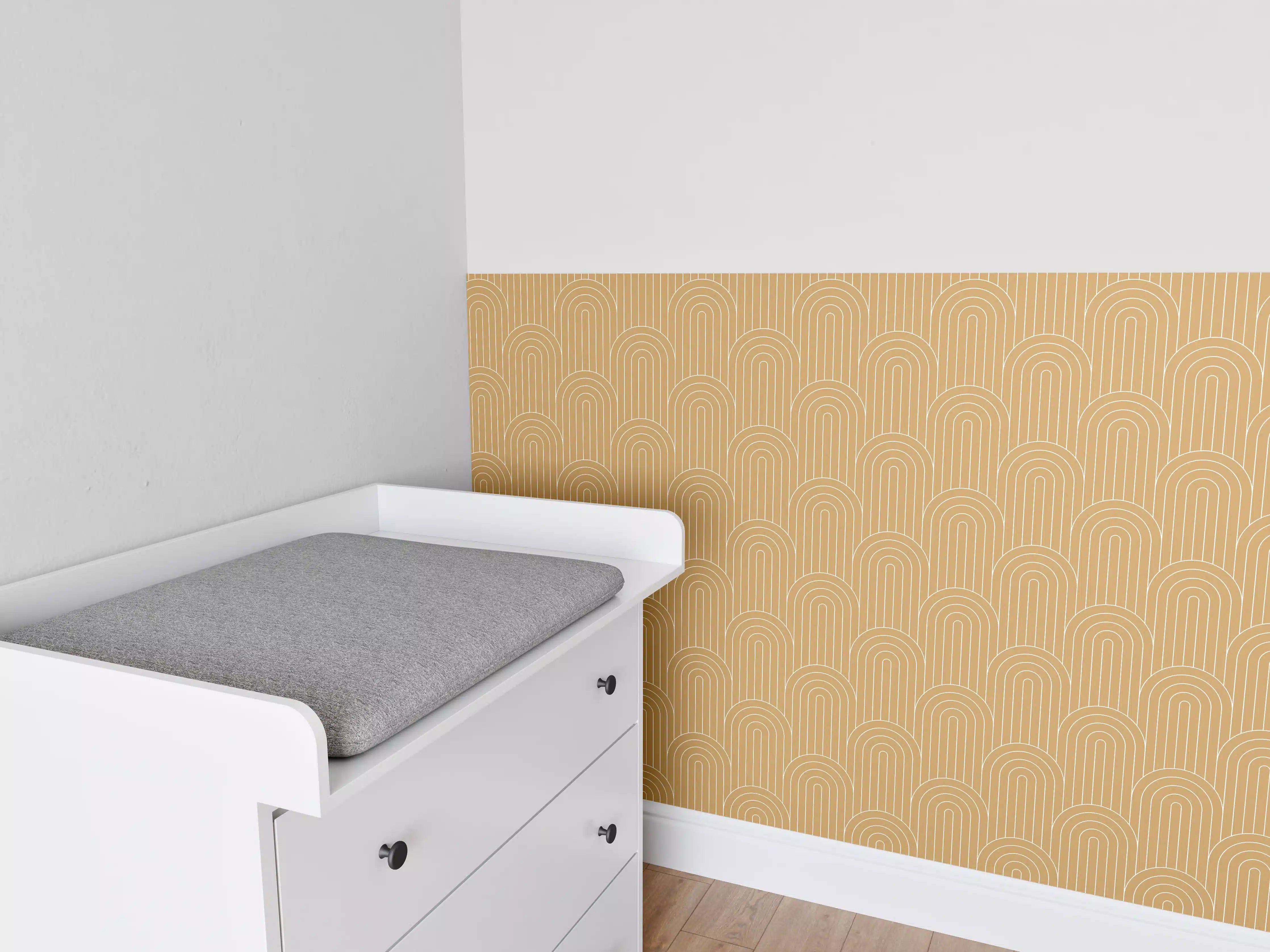 Babyzimmer Wandgestaltung - Weißer Marmor mit dezenten Graunuancen und Texturen