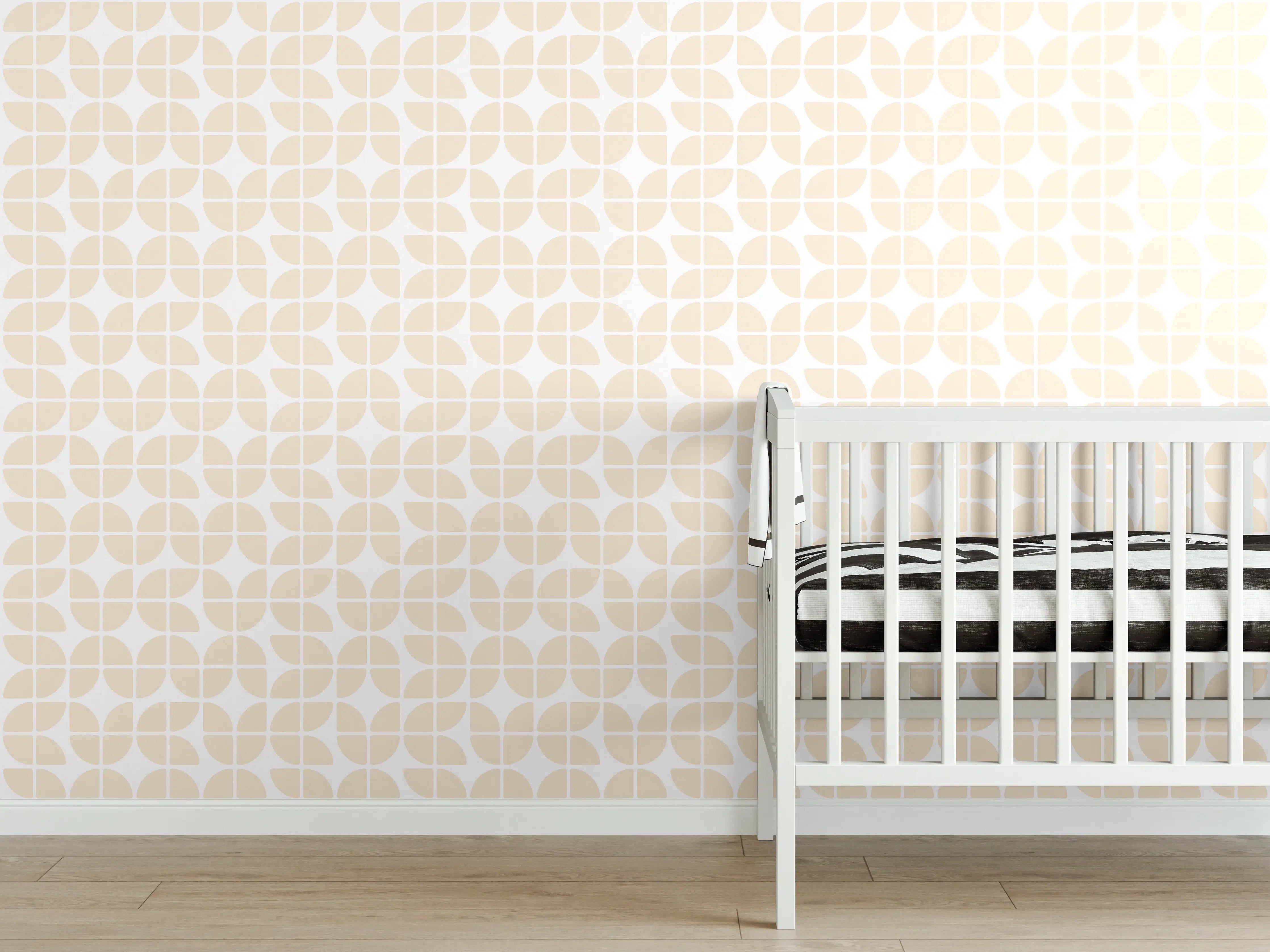 Babyzimmer Wandgestaltung - Weißer Marmor mit dezenten Graunuancen und eleganter Textur