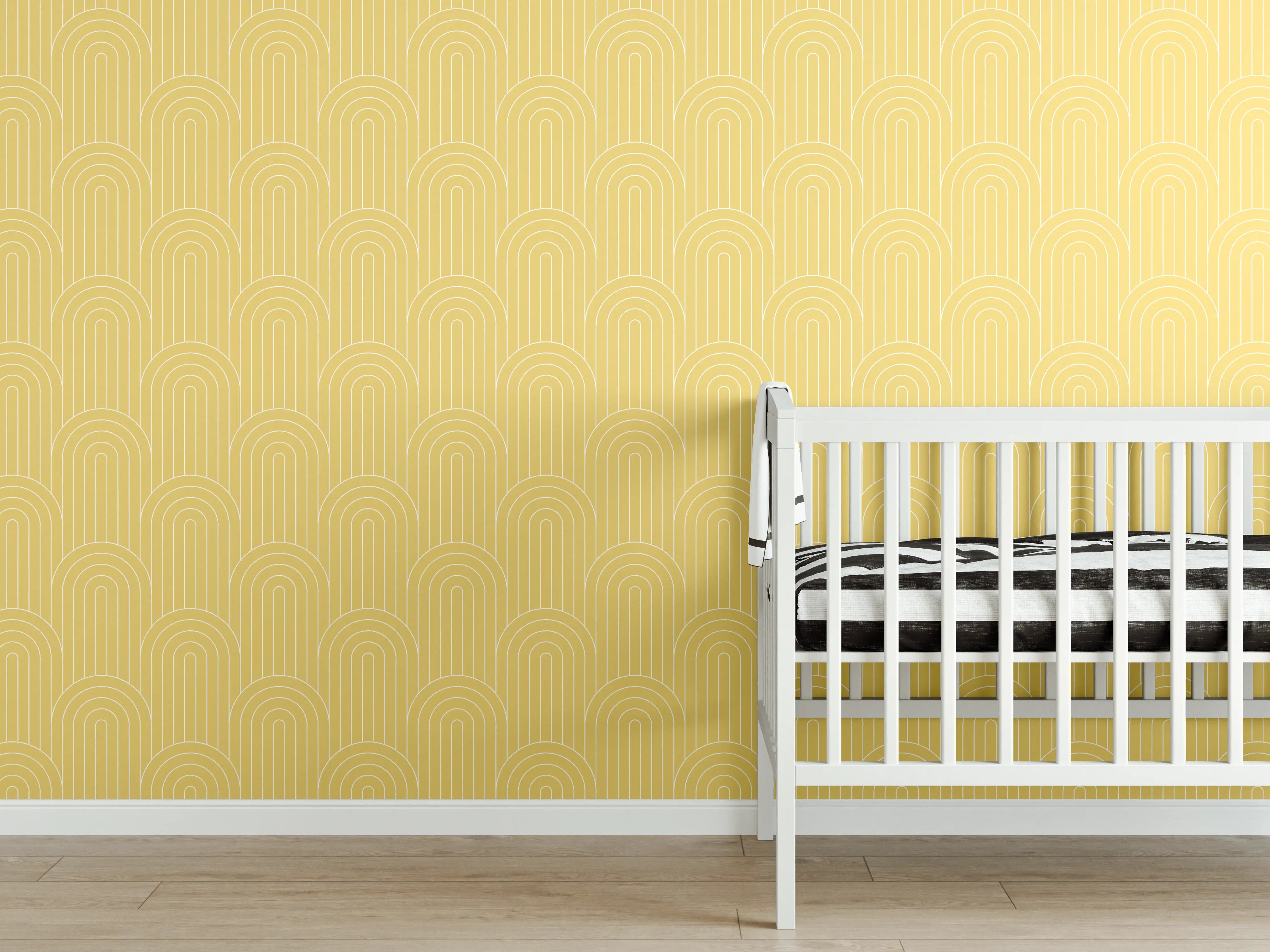 Babyzimmer Wandgestaltung - Weißer Marmor mit eleganten Grau-Nuancen