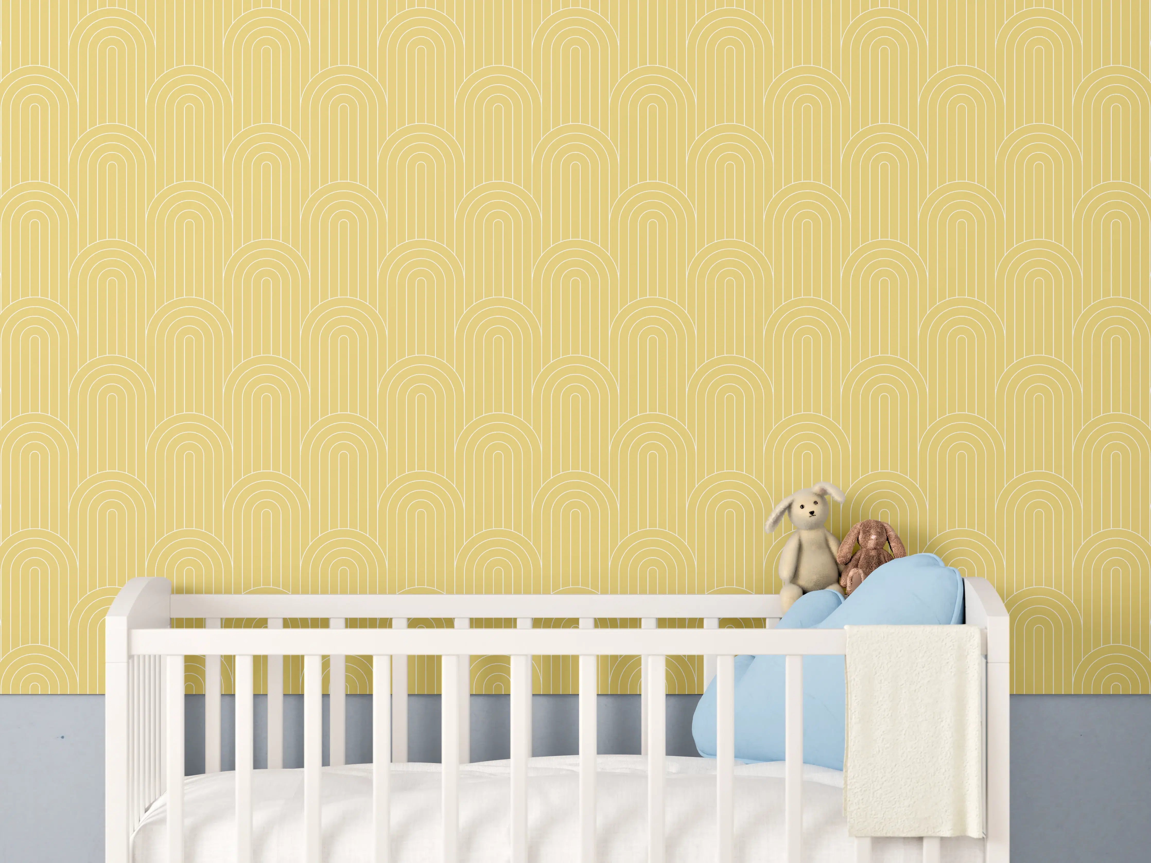 Babyzimmer Wandgestaltung - Weißer Marmor mit eleganten Grau-Nuancen