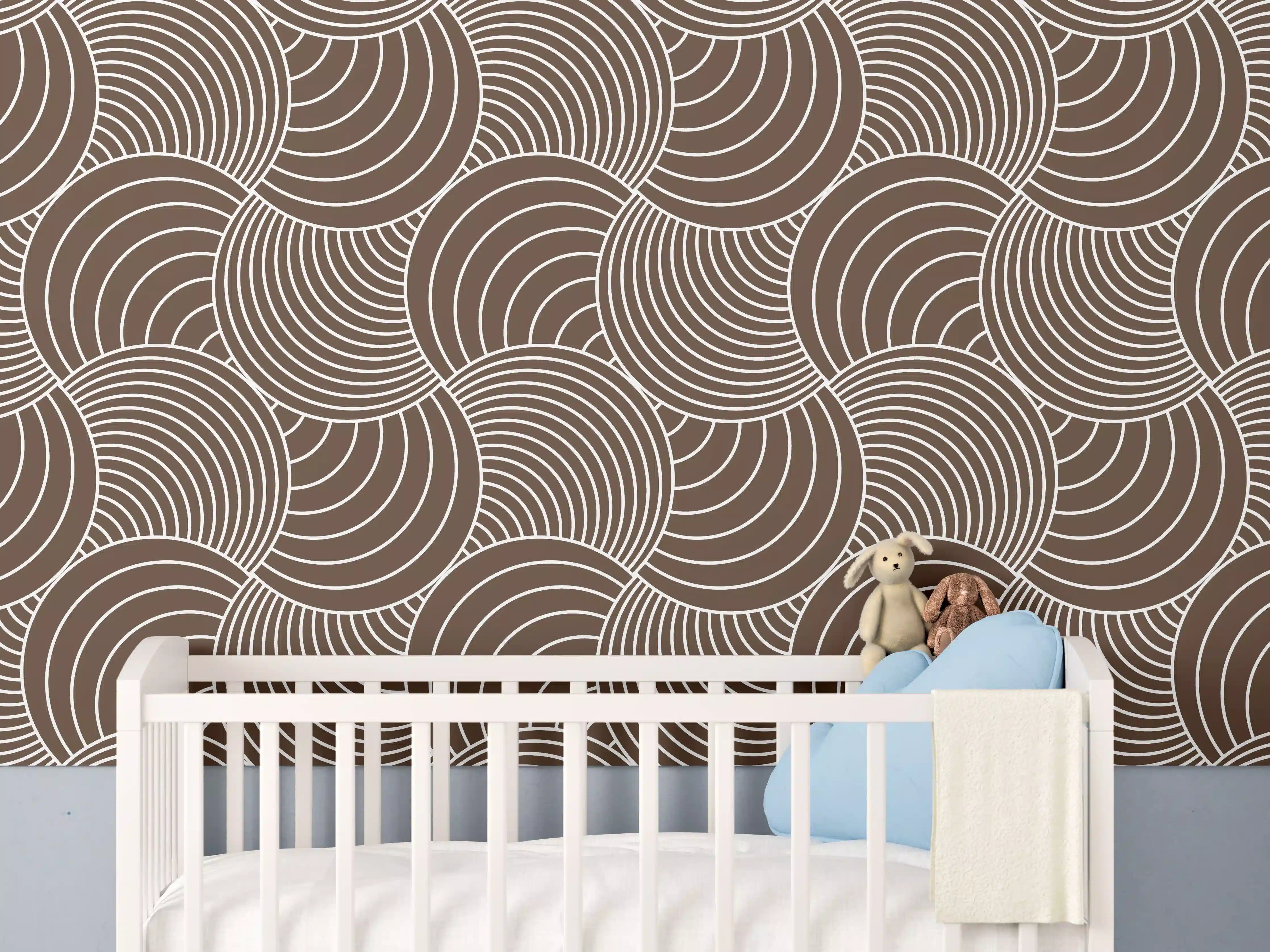 Babyzimmer Wandgestaltung - Weißer Marmor mit eleganten Graunuancen und Textur
