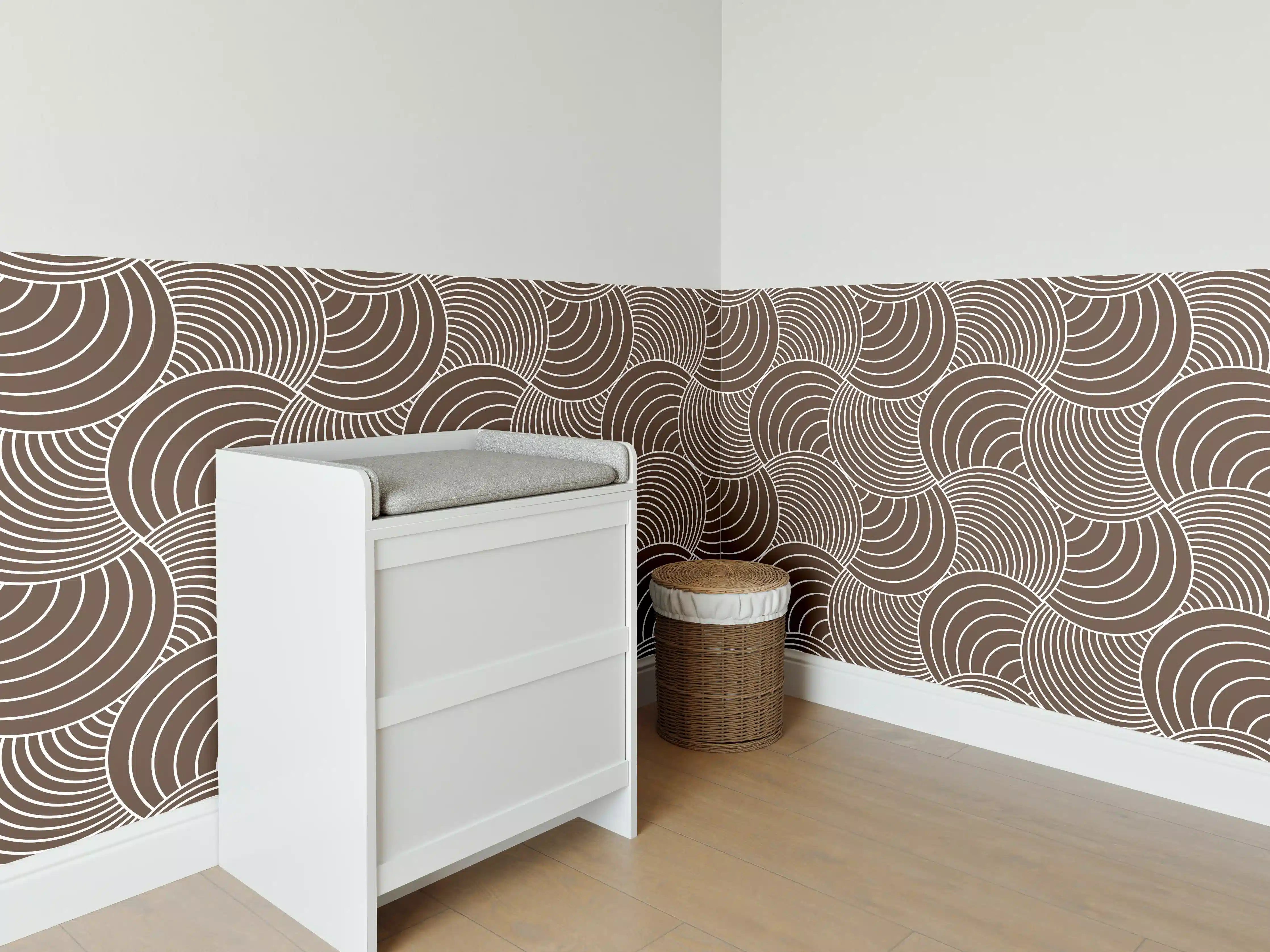 Babyzimmer Wandgestaltung - Weißer Marmor mit eleganten Graunuancen und Textur