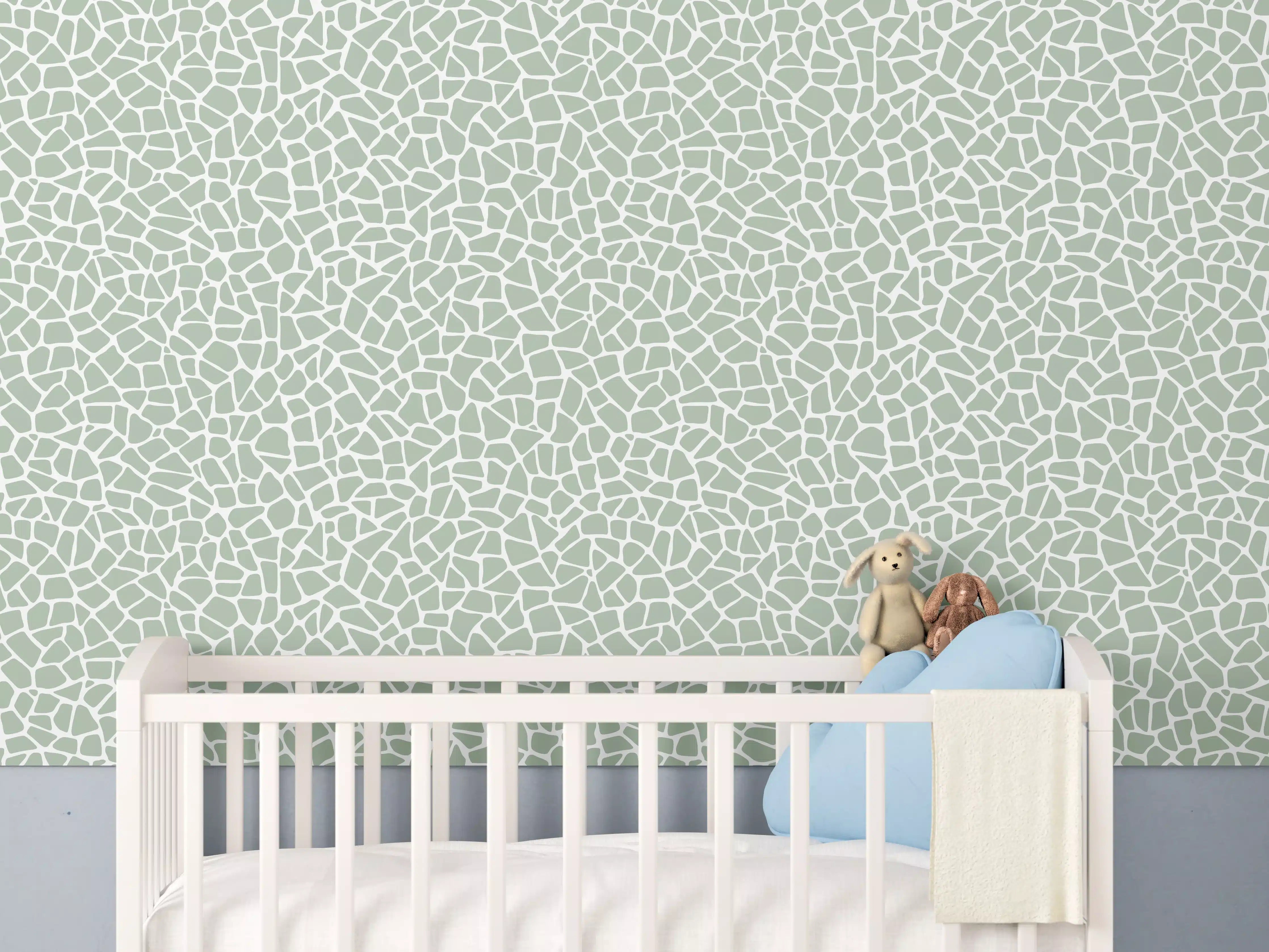 Babyzimmer Wandgestaltung - Weißer Marmor mit sanften Graunuancen und Textur