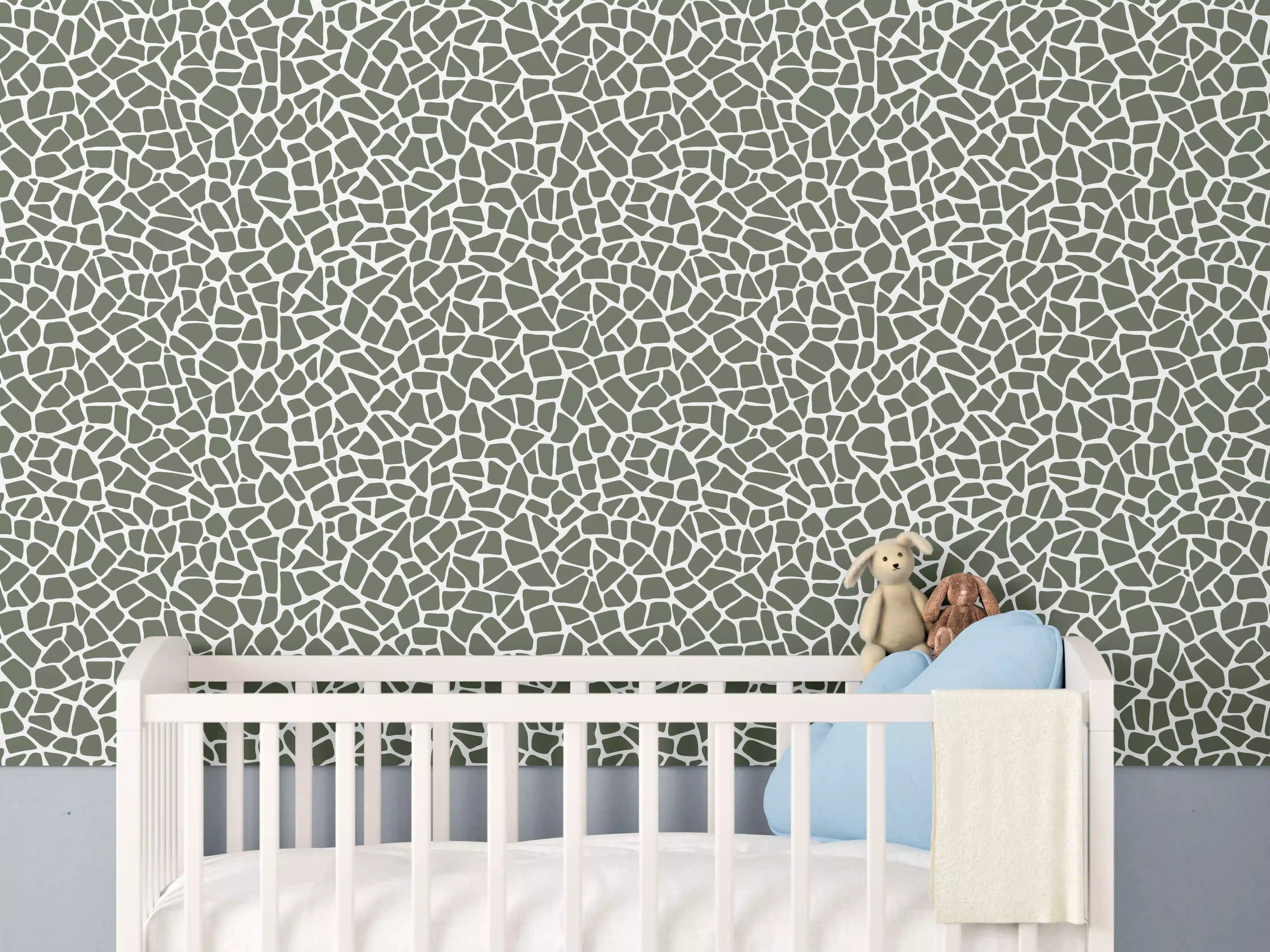 Babyzimmer Wandgestaltung - Weißer Marmor mit zarten Graunuancen und edler Textur