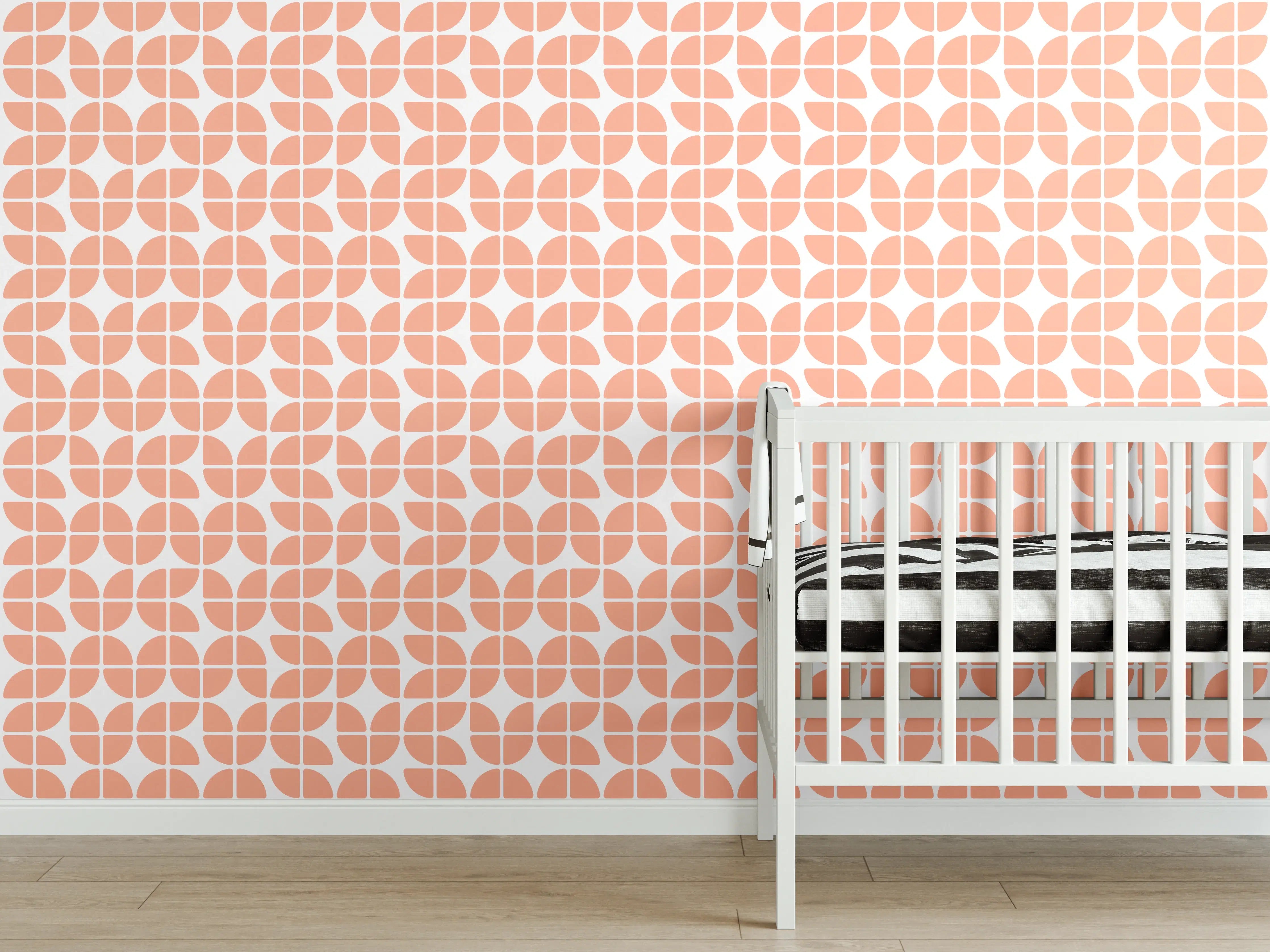 Babyzimmer Wandgestaltung - Weißer Marmor mit zarten Grautönen und Textur