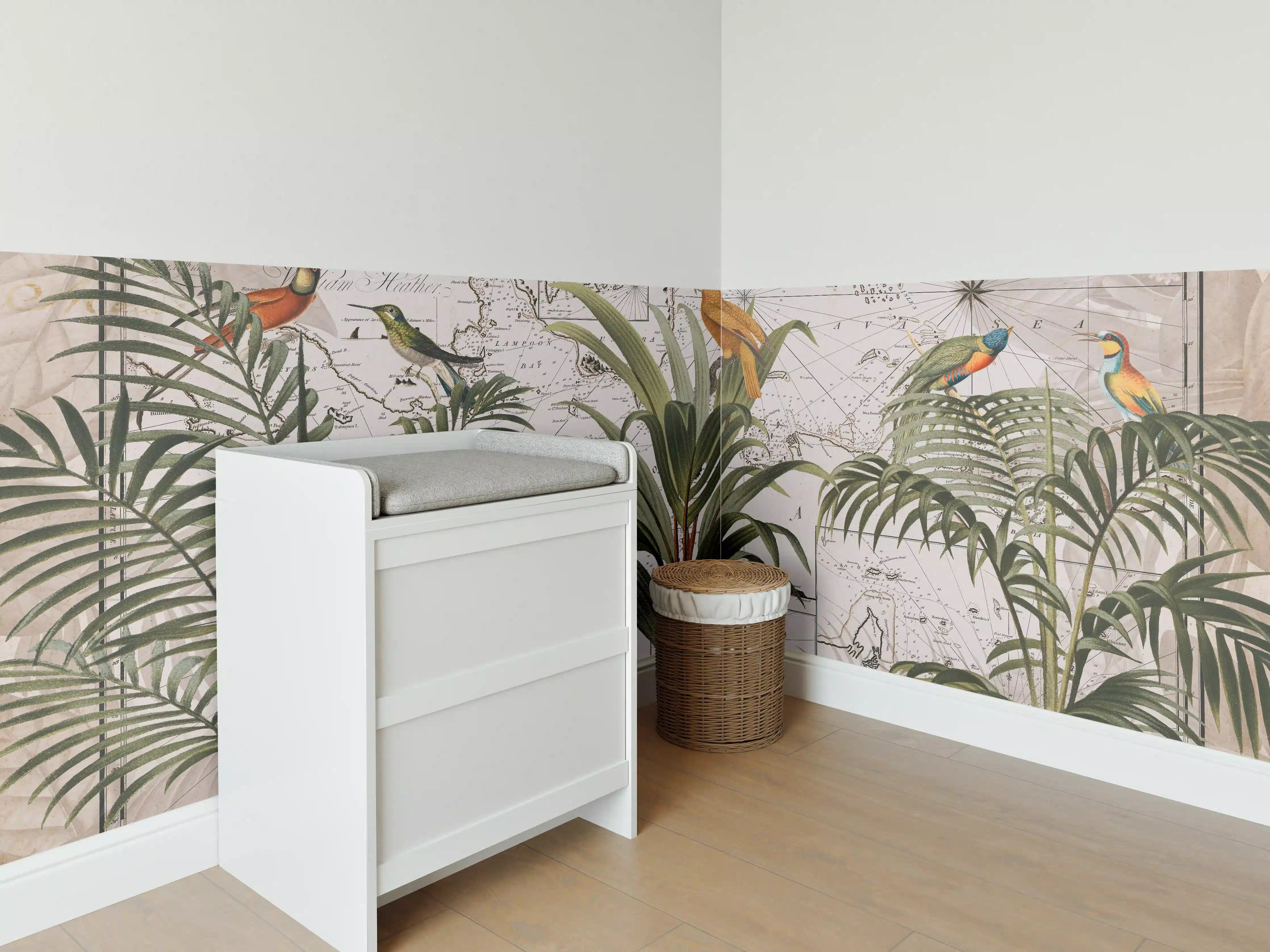 Babyzimmer Wandgestaltung - Weltkarte - Indonesien