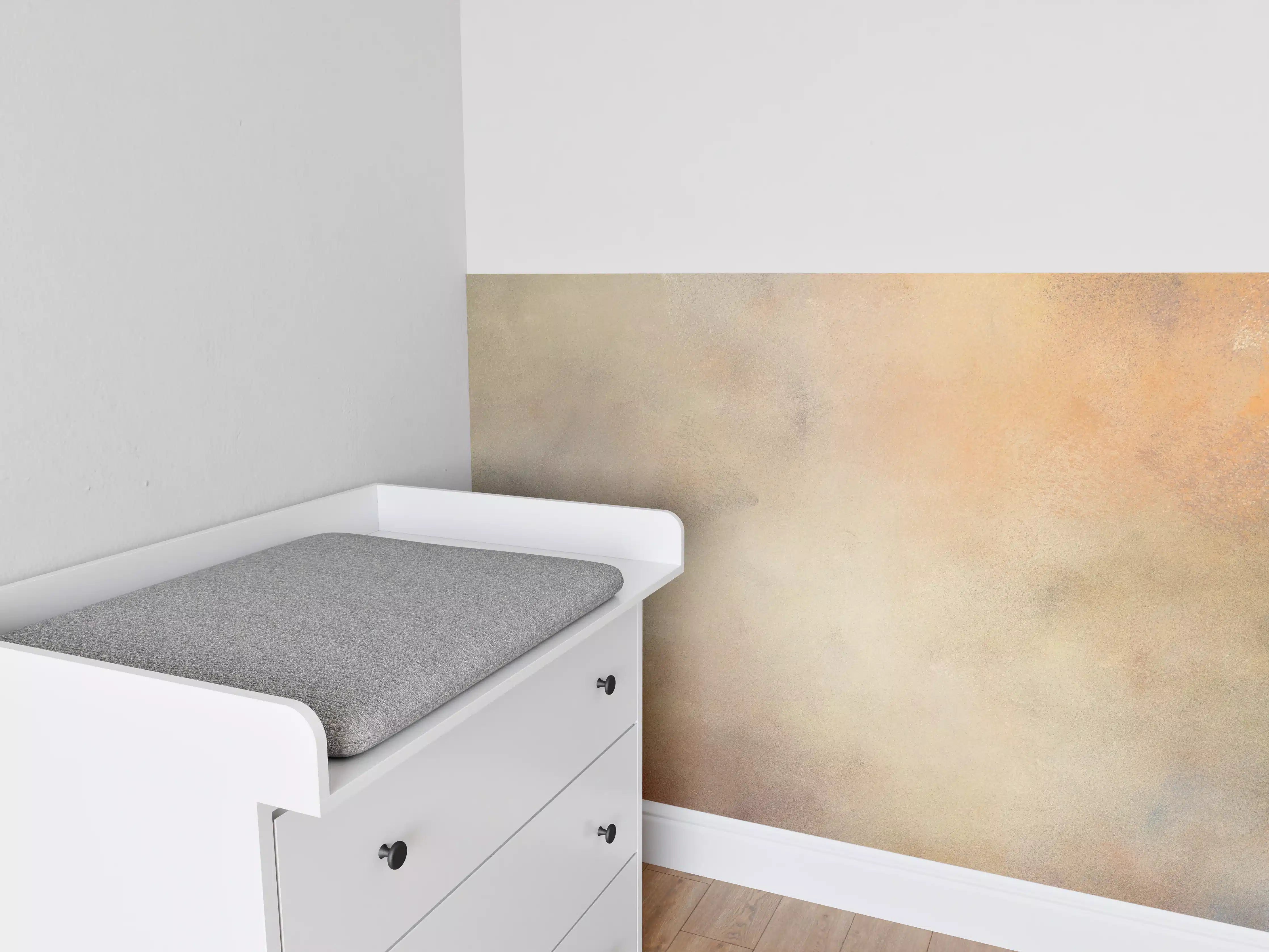 Babyzimmer Wandgestaltung - Wolkenamüserung in sanften Farben