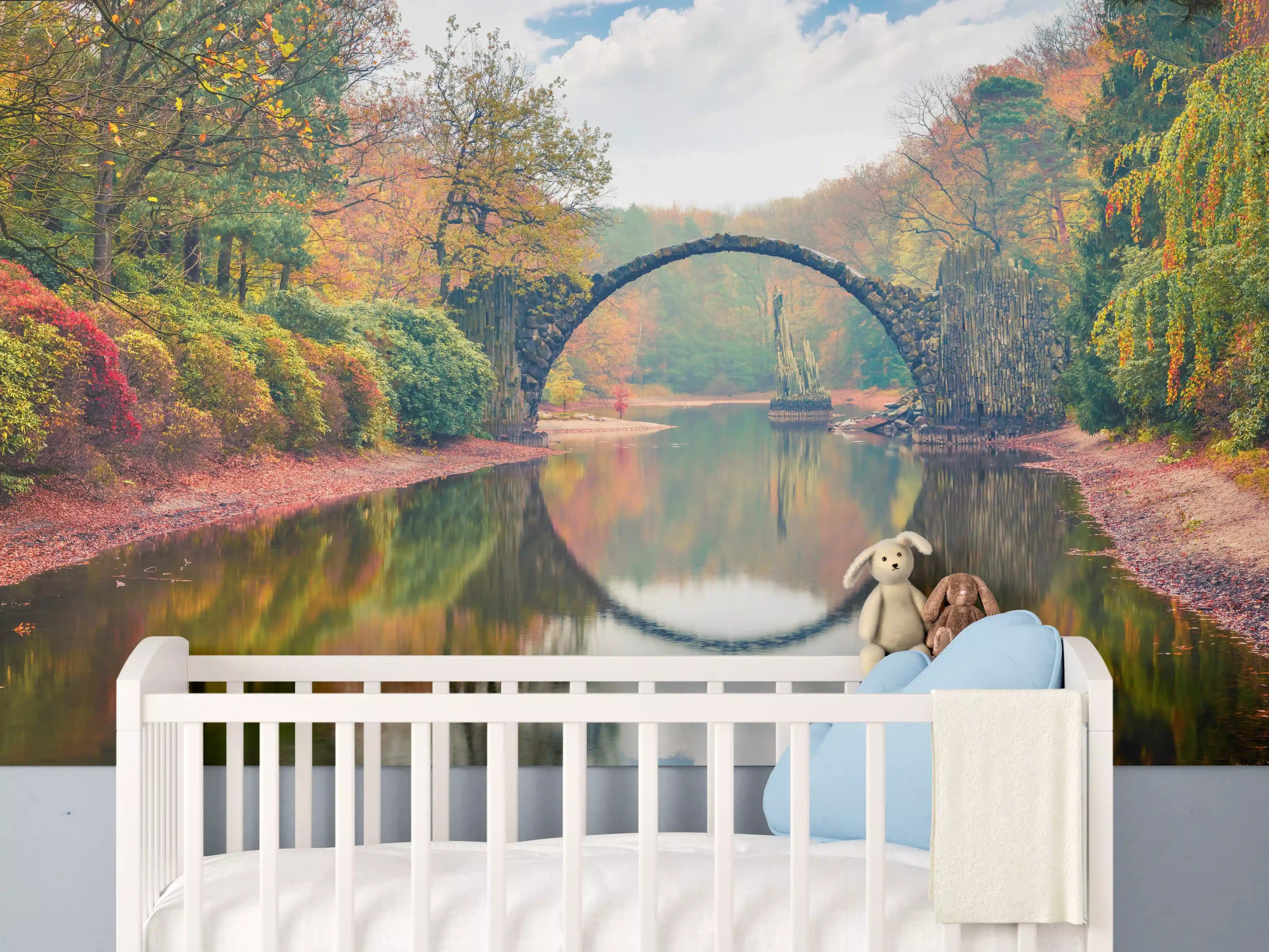 Babyzimmer Wandgestaltung - Wunderschöner Blick auf Azaleen