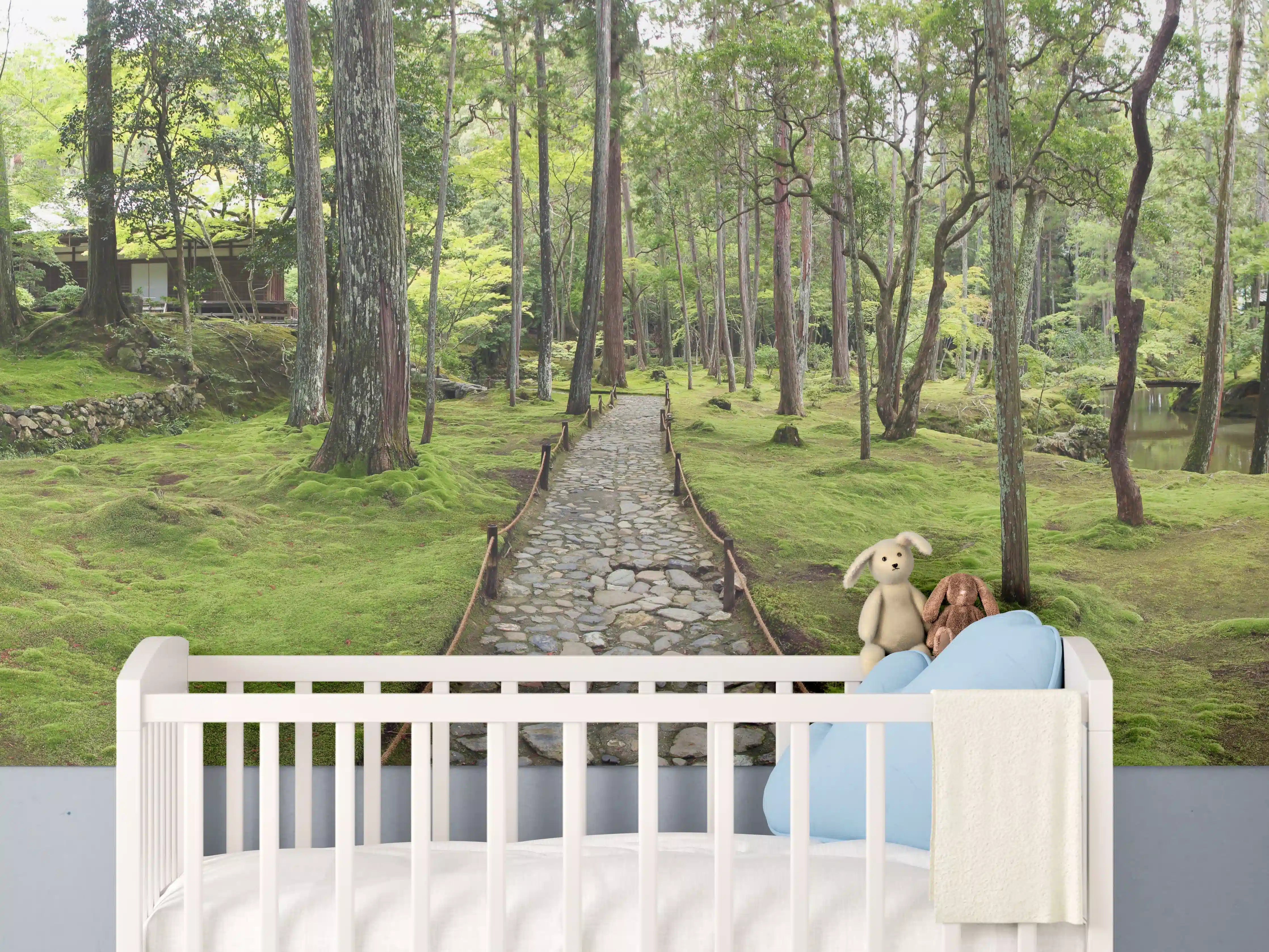 Babyzimmer Wandgestaltung - Wunderschöner Moosgarten in Kyoto